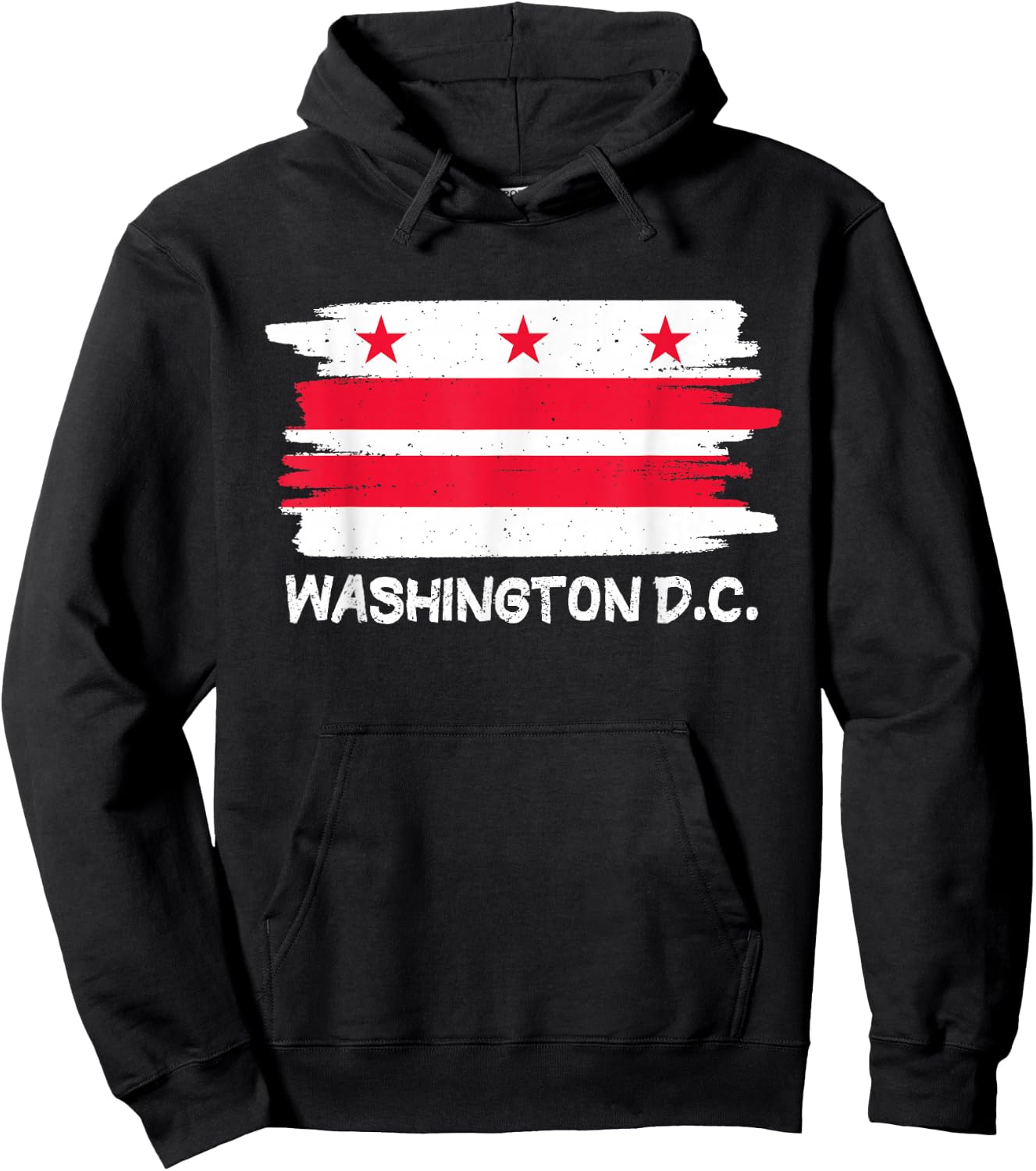 Cool Washington D.C. Flag Hoodie - Hoodie | Black