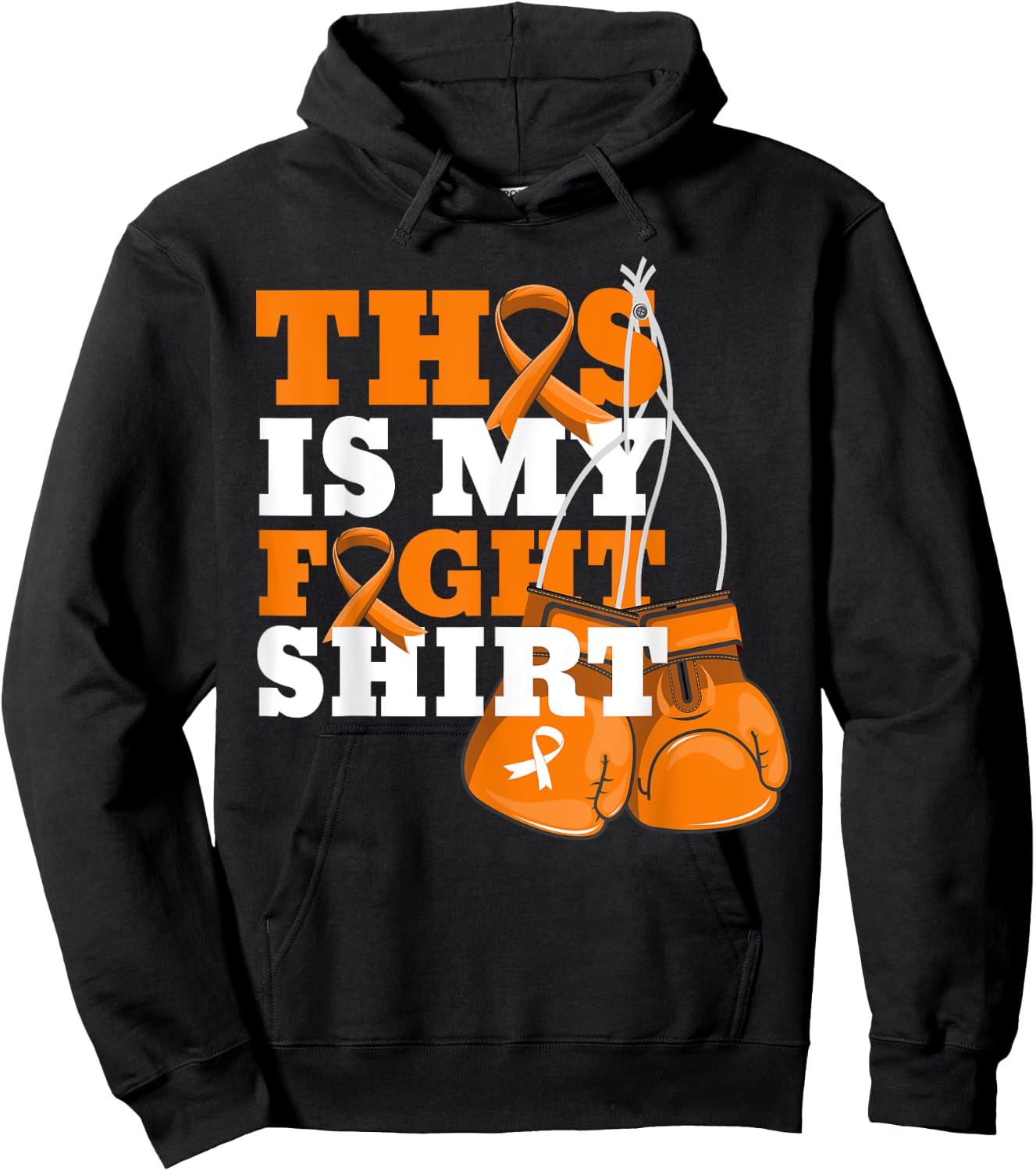 This Is My Fight Shirt Multiple Sclerosis Fighter Strong Men Hoodie - Hoodie | Black