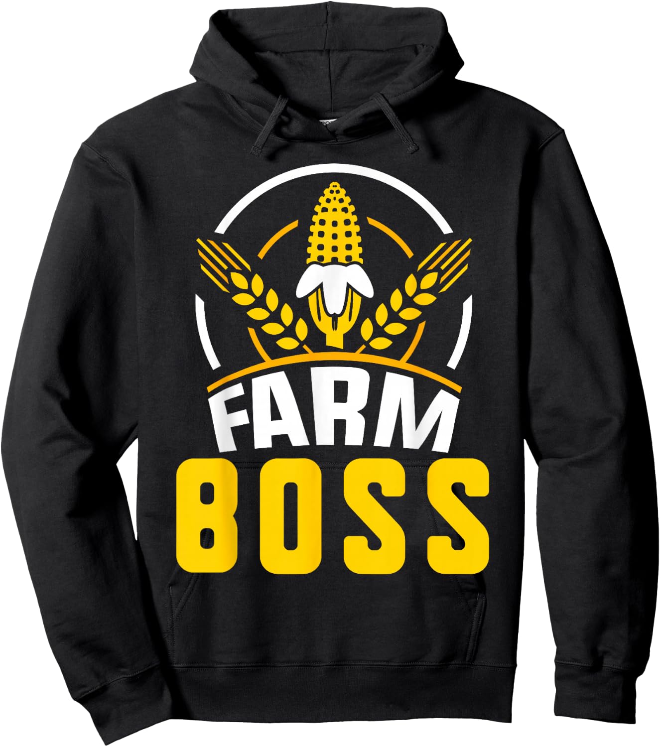 Farm Boss Job Farmer Farming Hobby Hoodie - Hoodie | Black
