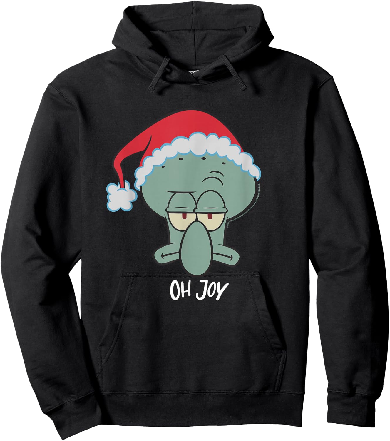 Spongebob Squarepants Squidward Christmas Joy Hoodie - Hoodie | Black
