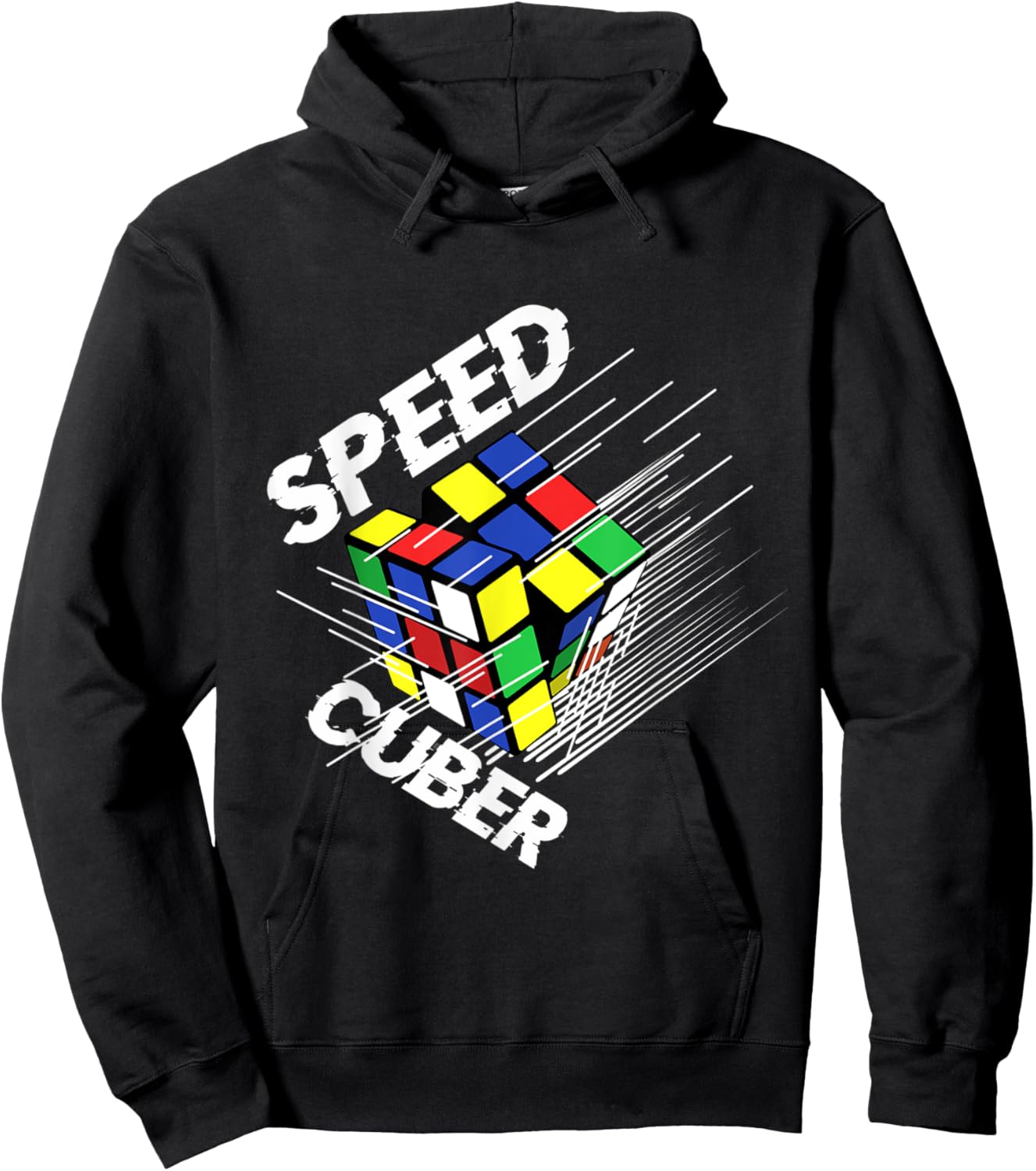 Speed Cubing Puzzle Cubing Cuber Lover Kids Boys Girls Adult Hoodie - Hoodie | Black