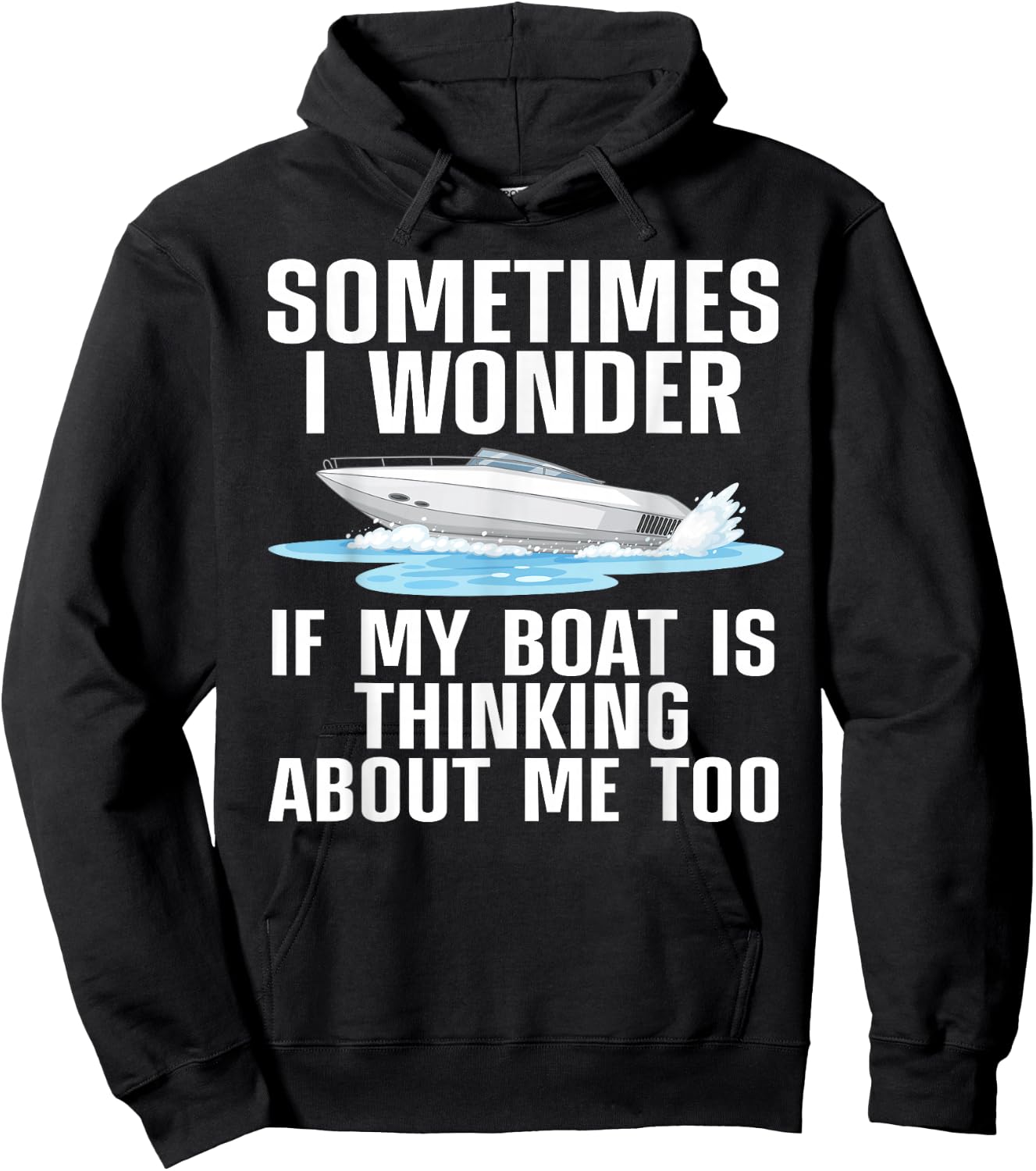 Cute Boating Art Women Boat Captain Sailboat Owners Hoodie - Hoodie | Black
