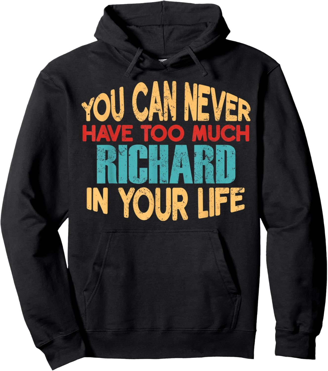 Funny Richard Personalized First Name Joke Item Hoodie - Hoodie | Black