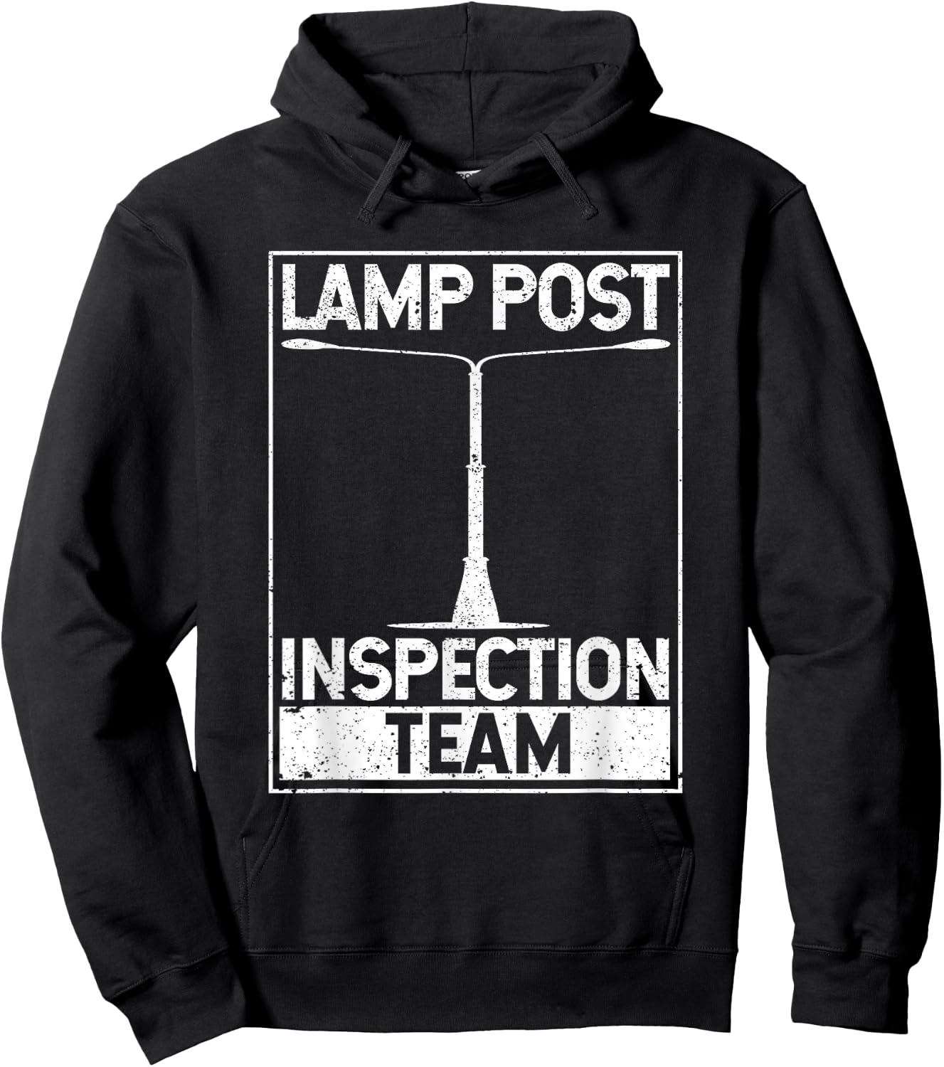 Lamp Post Inspection Team Geocaching Funny Geocache Lover Hoodie - Hoodie | Black
