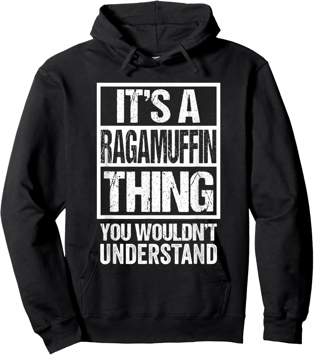 Funny Ragamuffin Breed Breeder Quote Ragamuffin Cat Lover Men Women Girls Kids Hoodie - Hoodie | Black