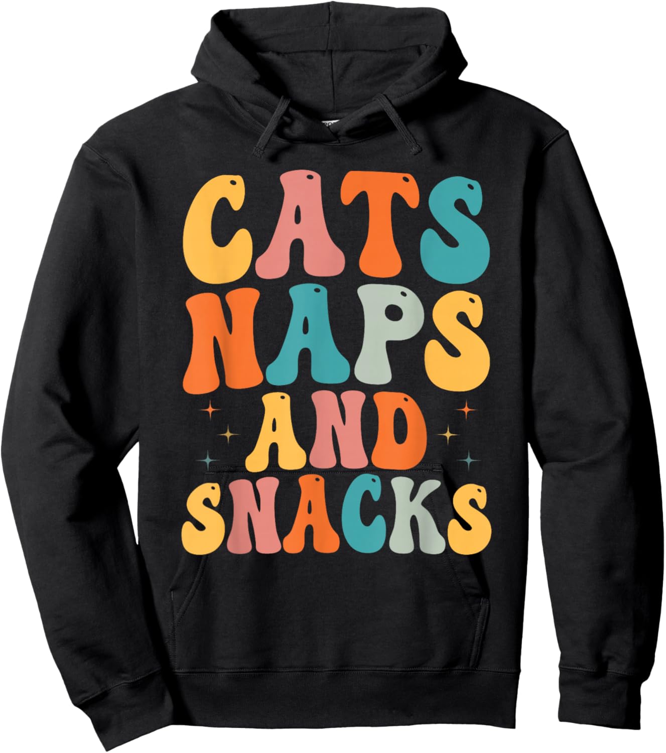 Cat Lovers Cat Owners Cats Naps And Snacks Gift Hoodie - Hoodie | Black