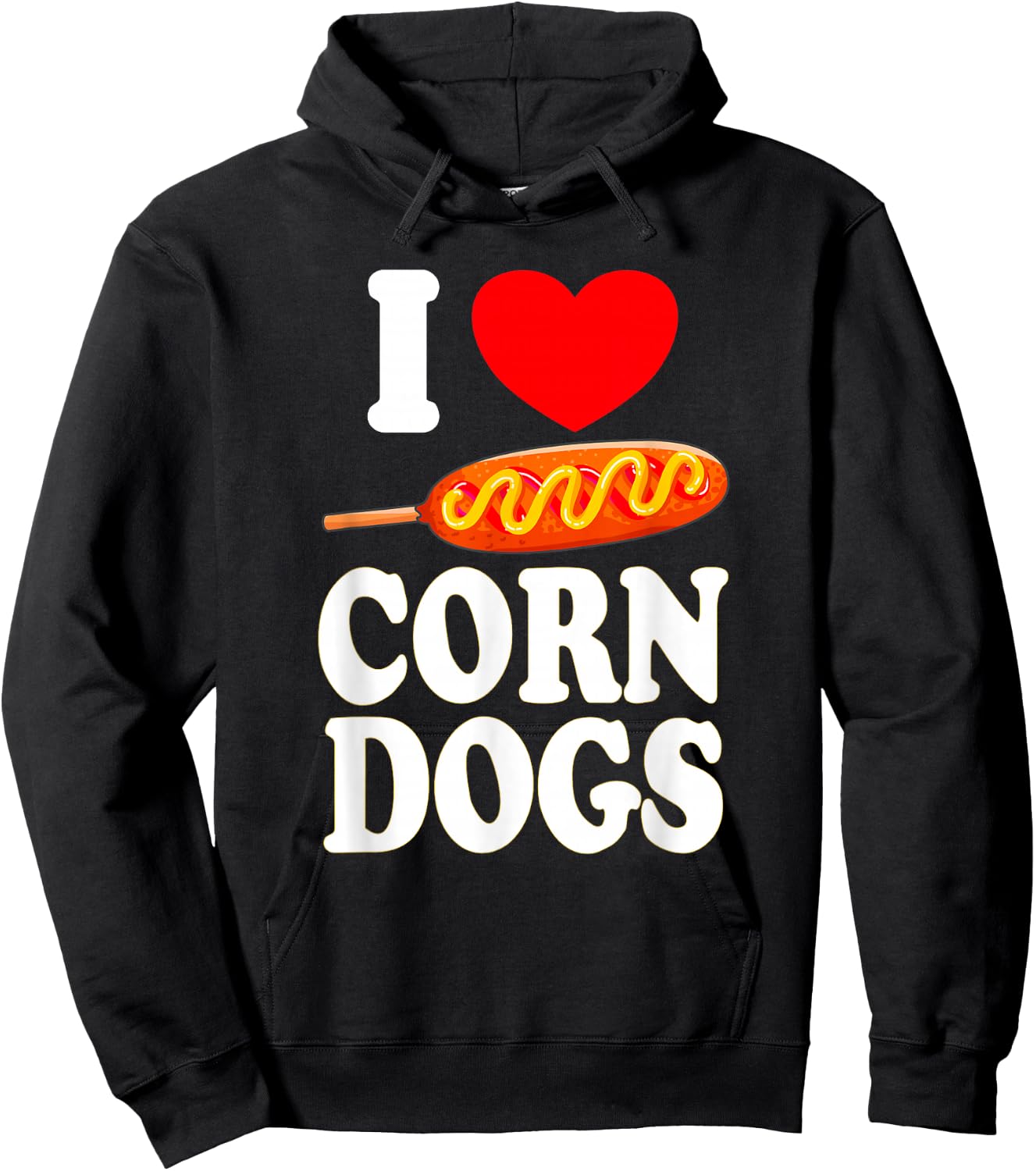 Corndog Carnival Fried Corn Dog Dealer Hoodie - Hoodie | Black