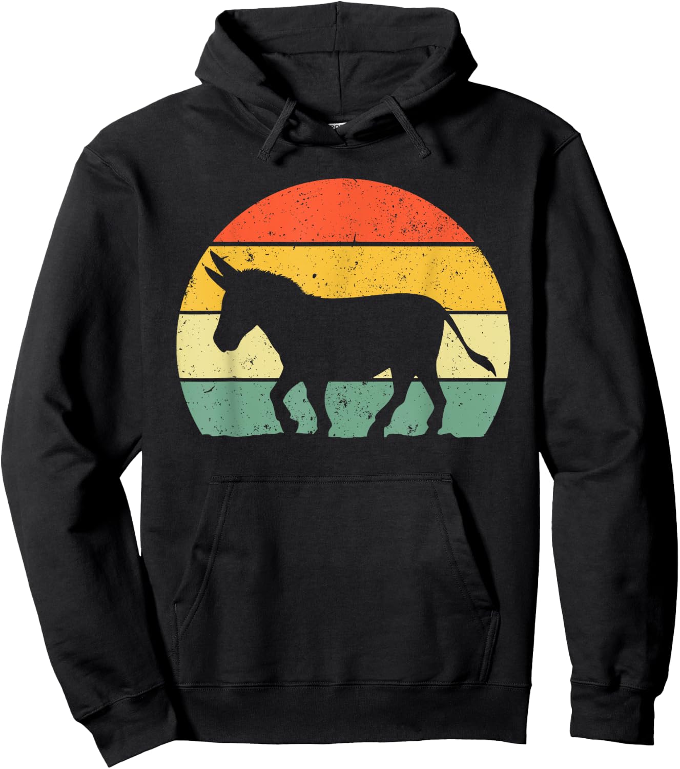 Cool Donkey Women Mule Horse Animal Lover Jackass Hoodie - Hoodie | Black