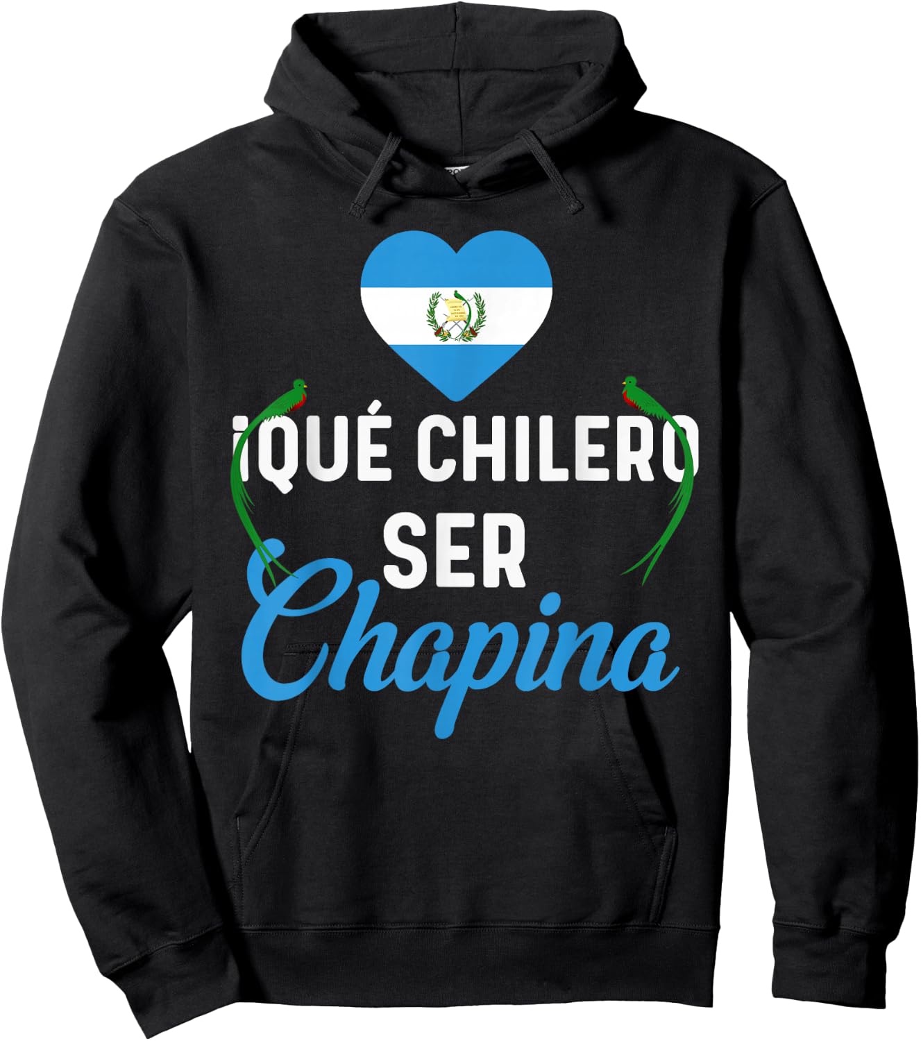 Guatemalan Flag Map Guatemala Que Chilero Ser Chapina Girl Hoodie - Hoodie | Black