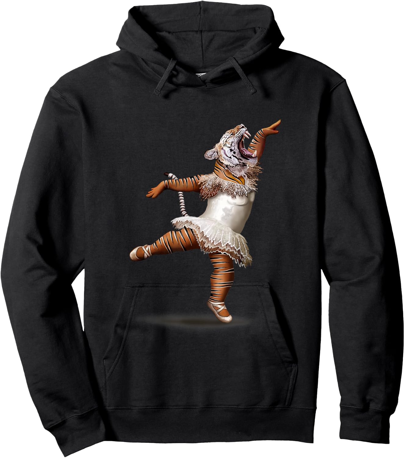 Tutu Ballerina Tiger Hoodie - Hoodie | Black