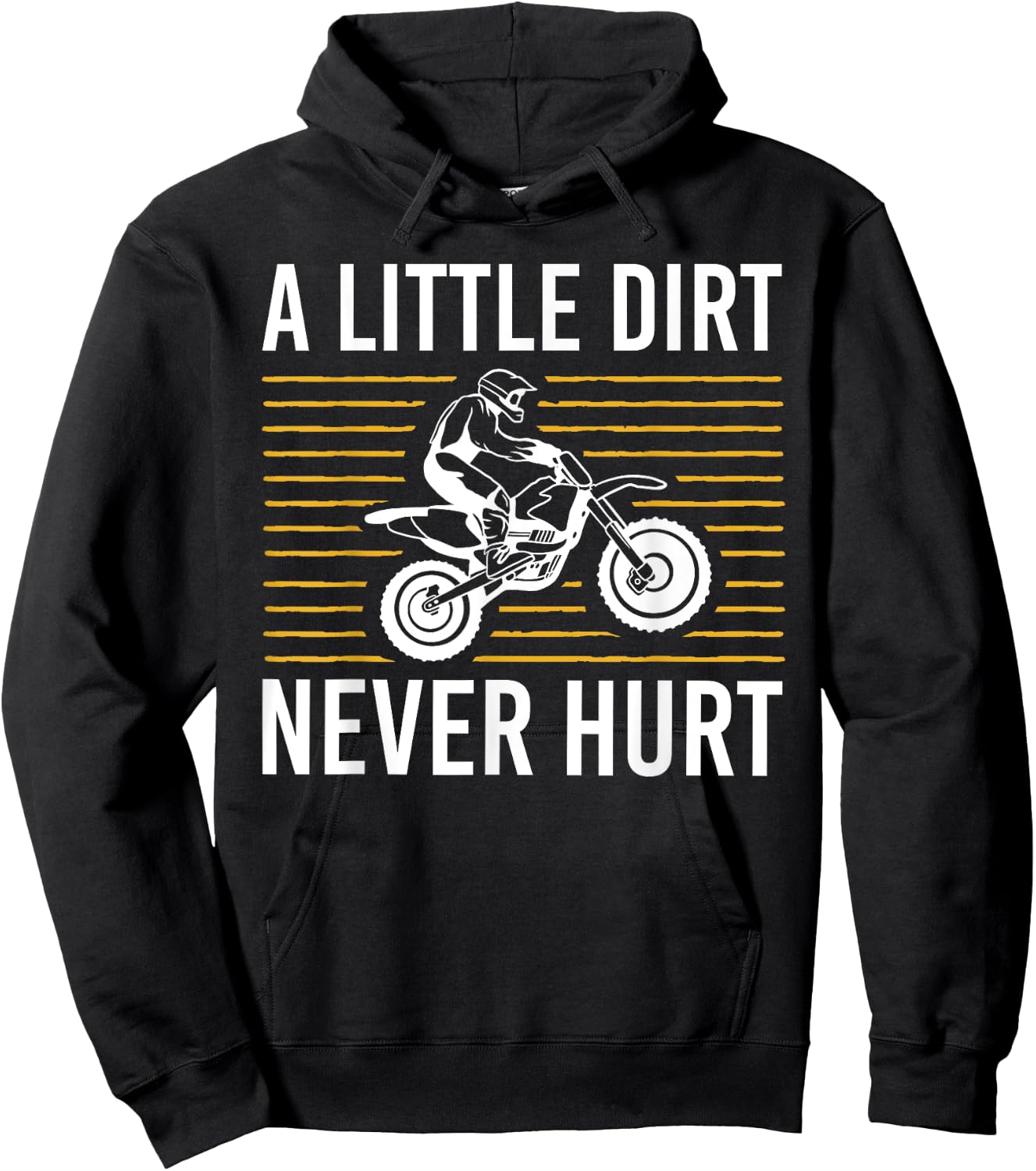 Cool Dirt Bike Art Men Women Dirtbike Motorcycle Bike Racing Hoodie - Hoodie | Black