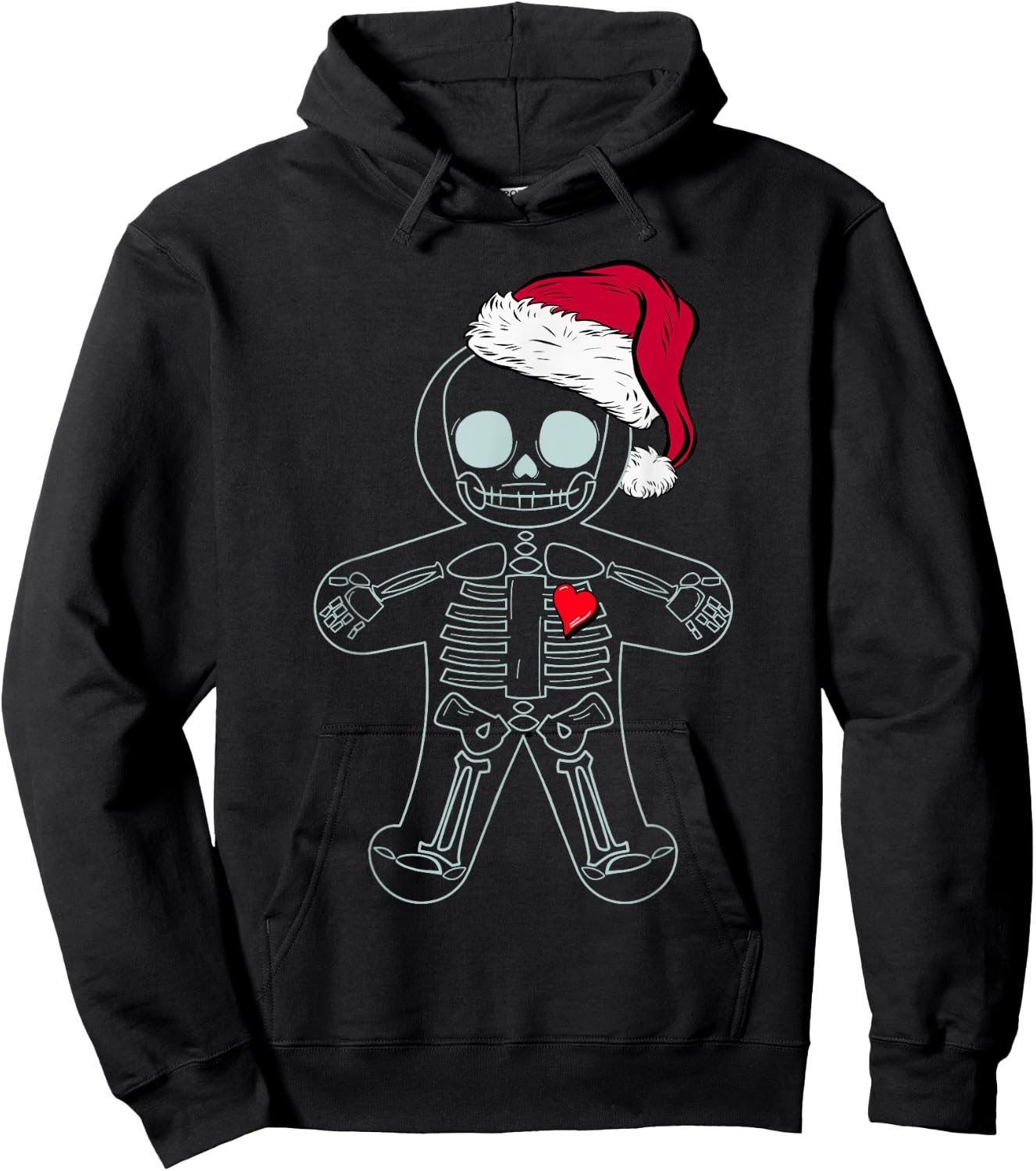 X-Ray Gingerbread Man Skeleton Christmas Nurse Xray Tech Hoodie - Hoodie | Black