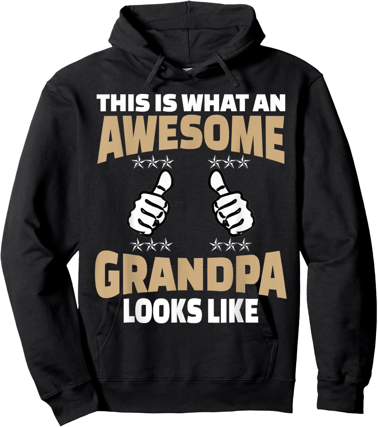 Funny grandpa shirts for the first time grandparents Hoodie - Hoodie | Black