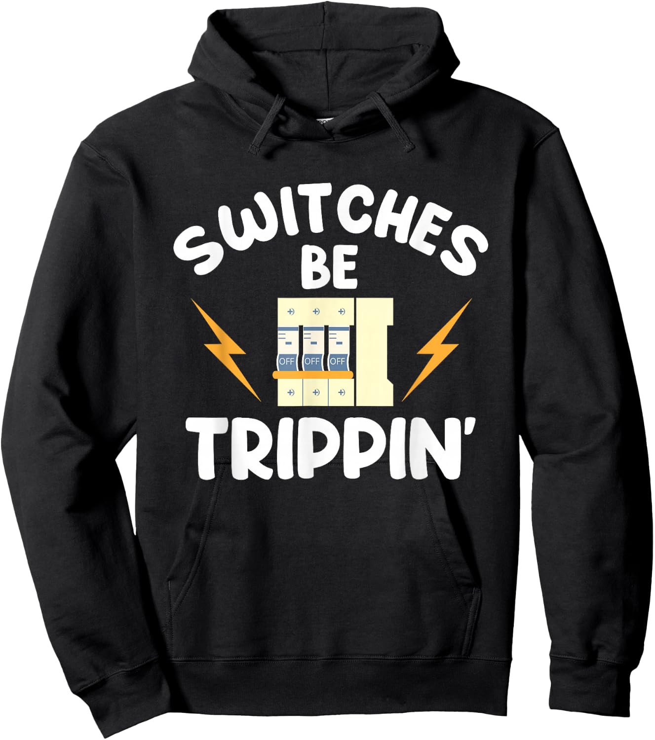 Electrician Electrical Engineer Lineman Electricity Hoodie - Hoodie | Black