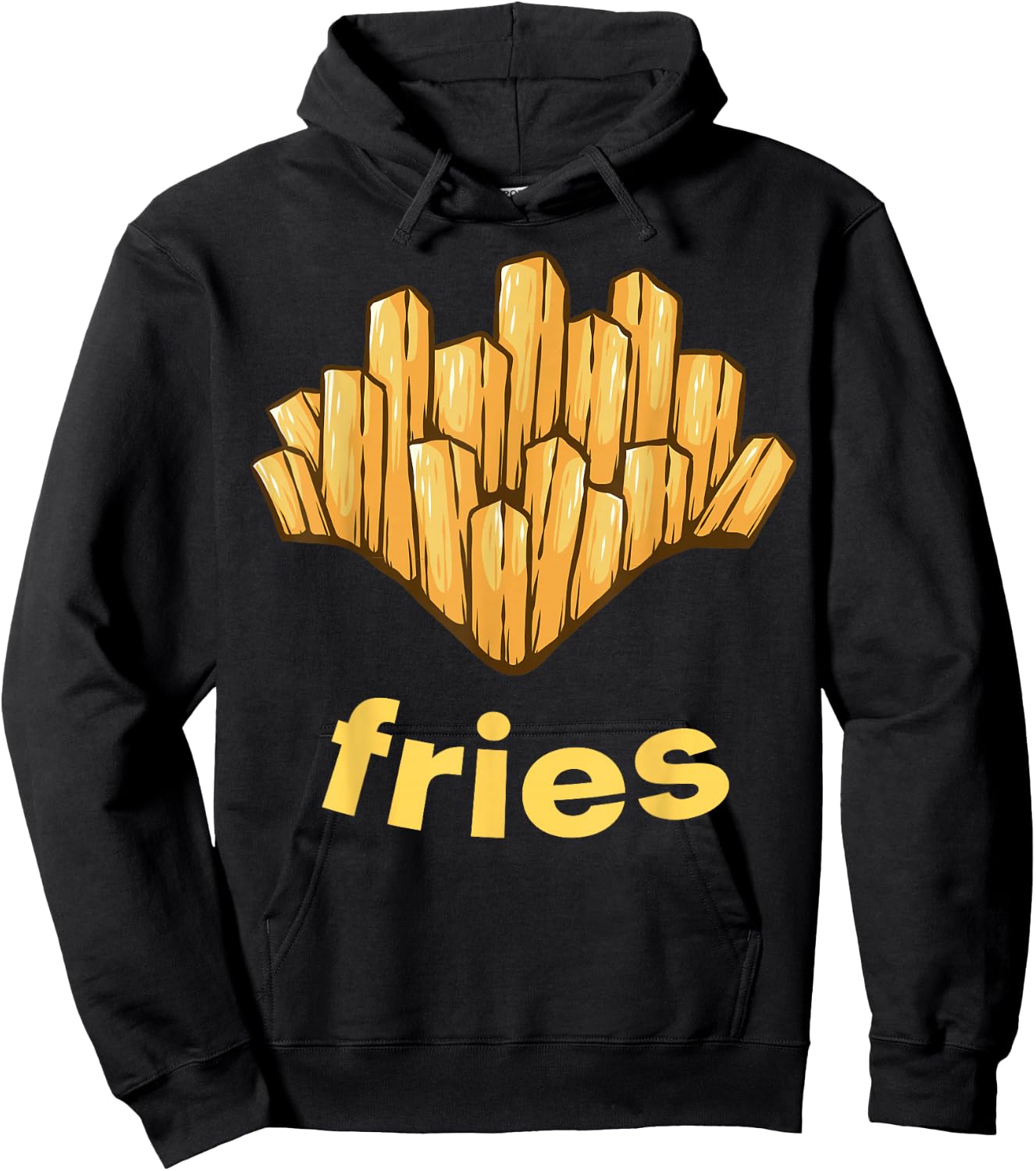 French Fries Costume French Fry Easy DIY Costume French Fry Hoodie - Hoodie | Black