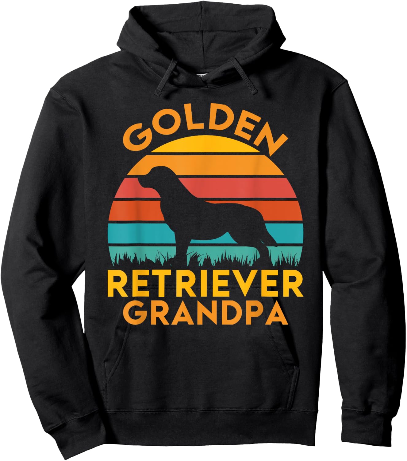 Golden Retriever Grandpa Hoodie - Hoodie | Black