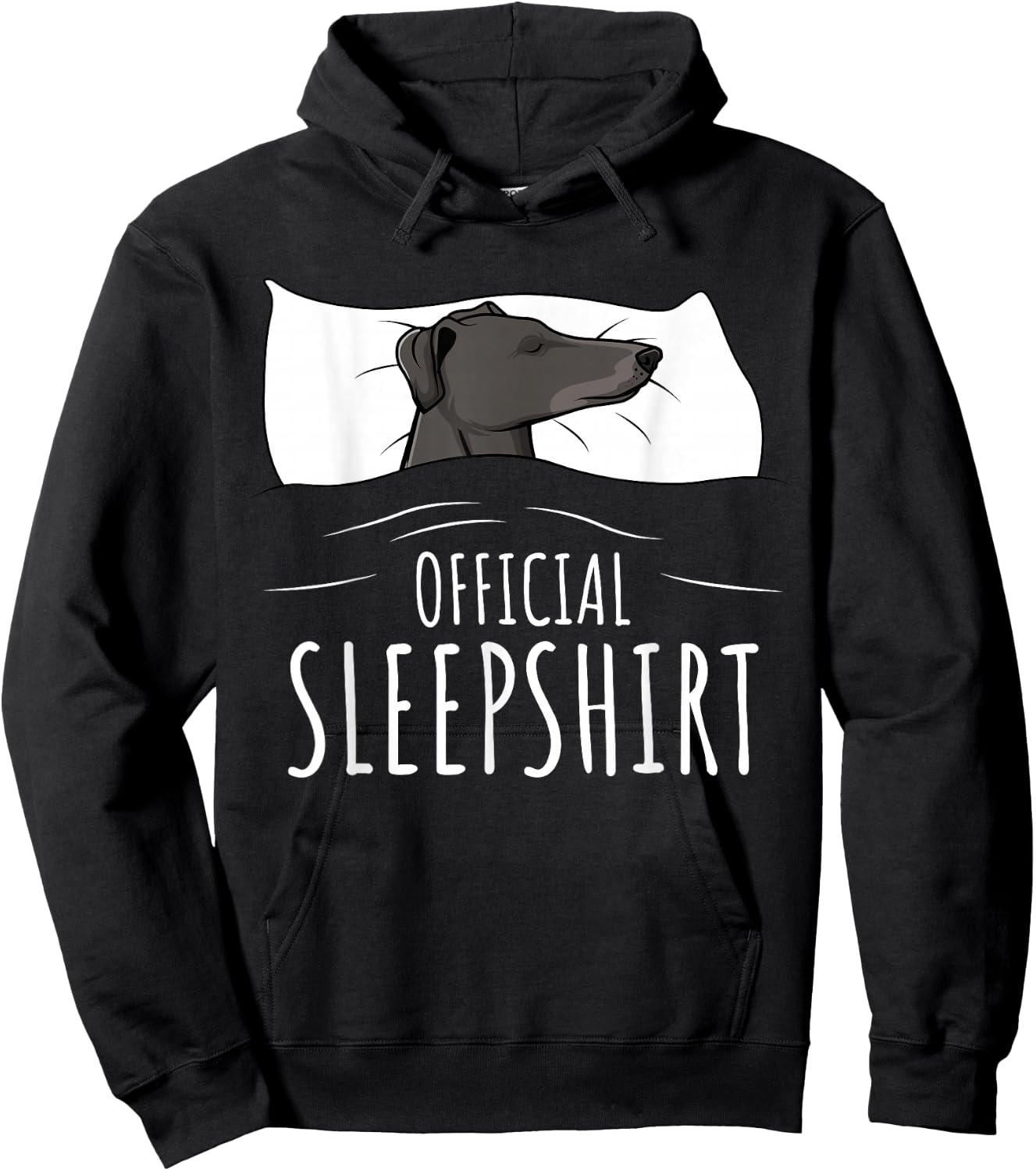 Greyhound Official Sleepshirt Hoodie - Hoodie | Black