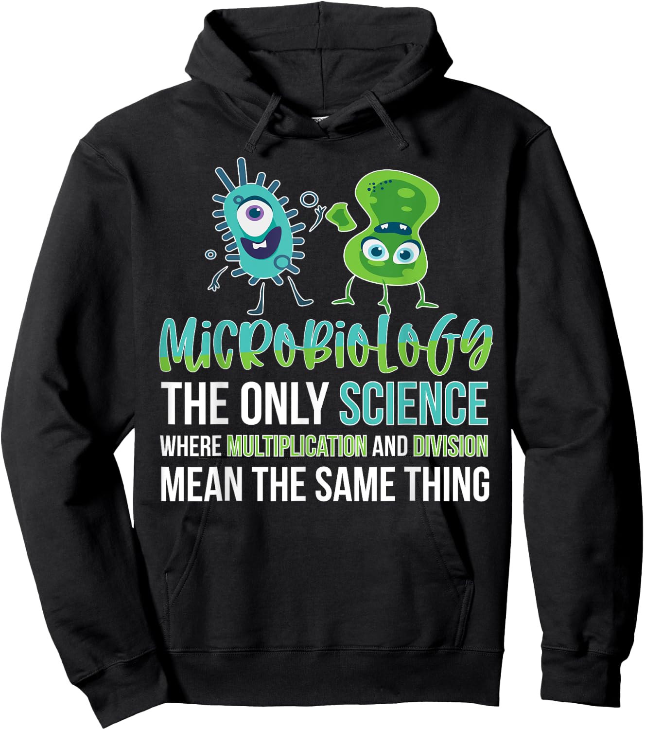 Funny Microbiologist Bacteria Microbiology Hoodie - Hoodie | Black