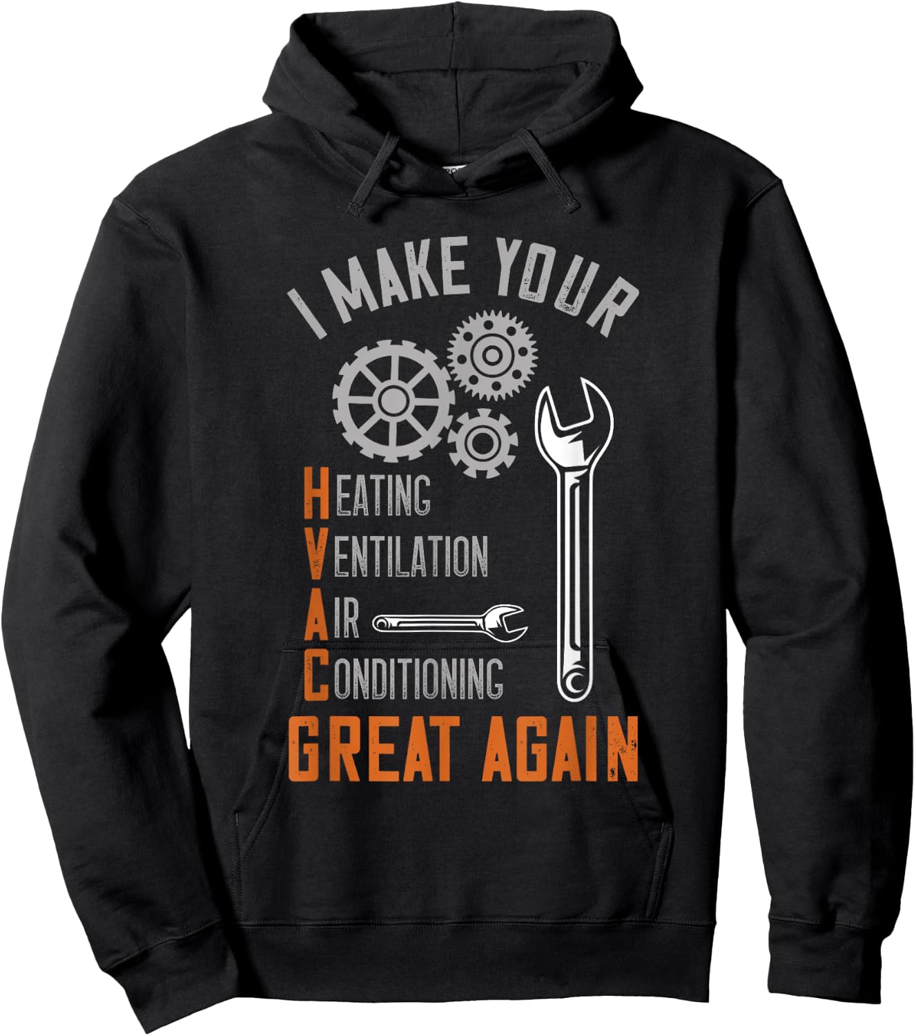 HVAC Technician HVAC Tech I Make Your HVAC Clean Again Hoodie - Hoodie | Black