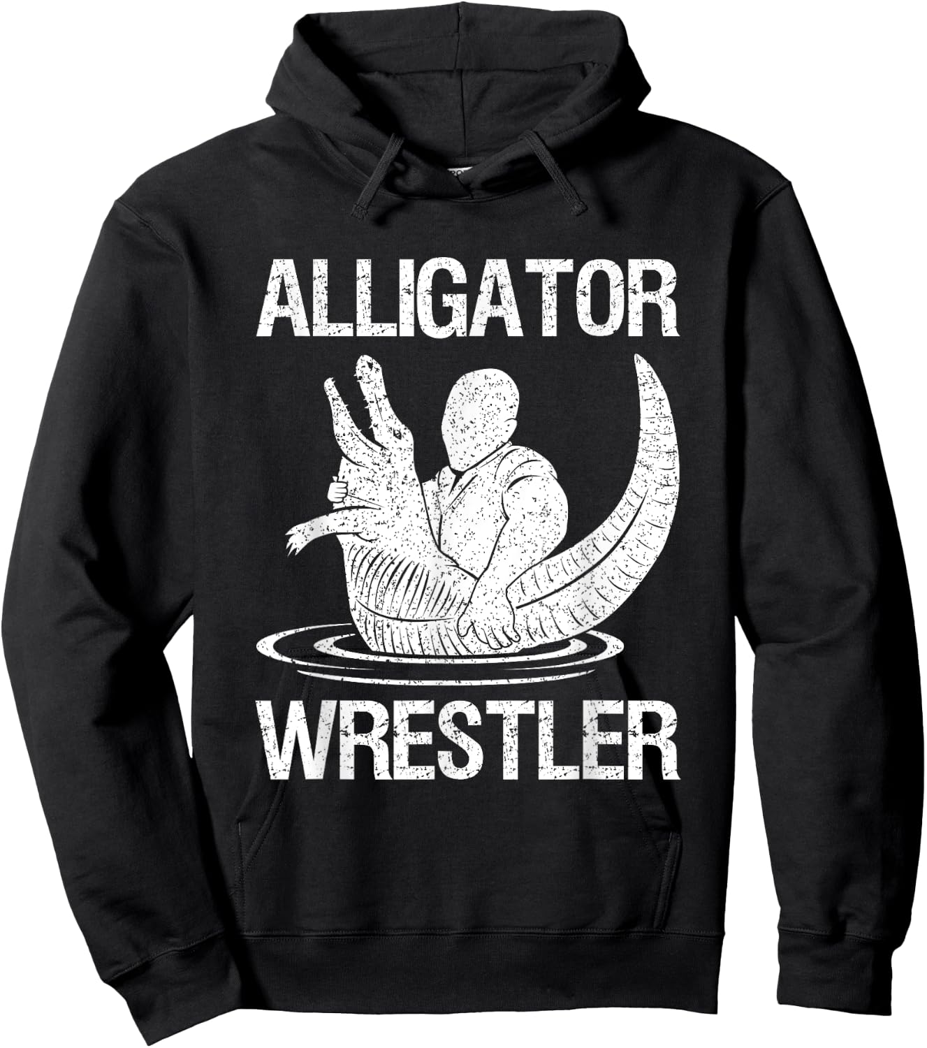 Gator Wrestling Gator Grappling Native Alligator Wrestler Hoodie - Hoodie | Black