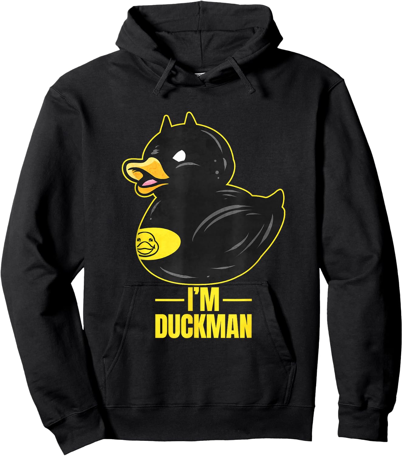 I'm Duckman - Funny Rubber Duck Superhero Hoodie - Hoodie | Black