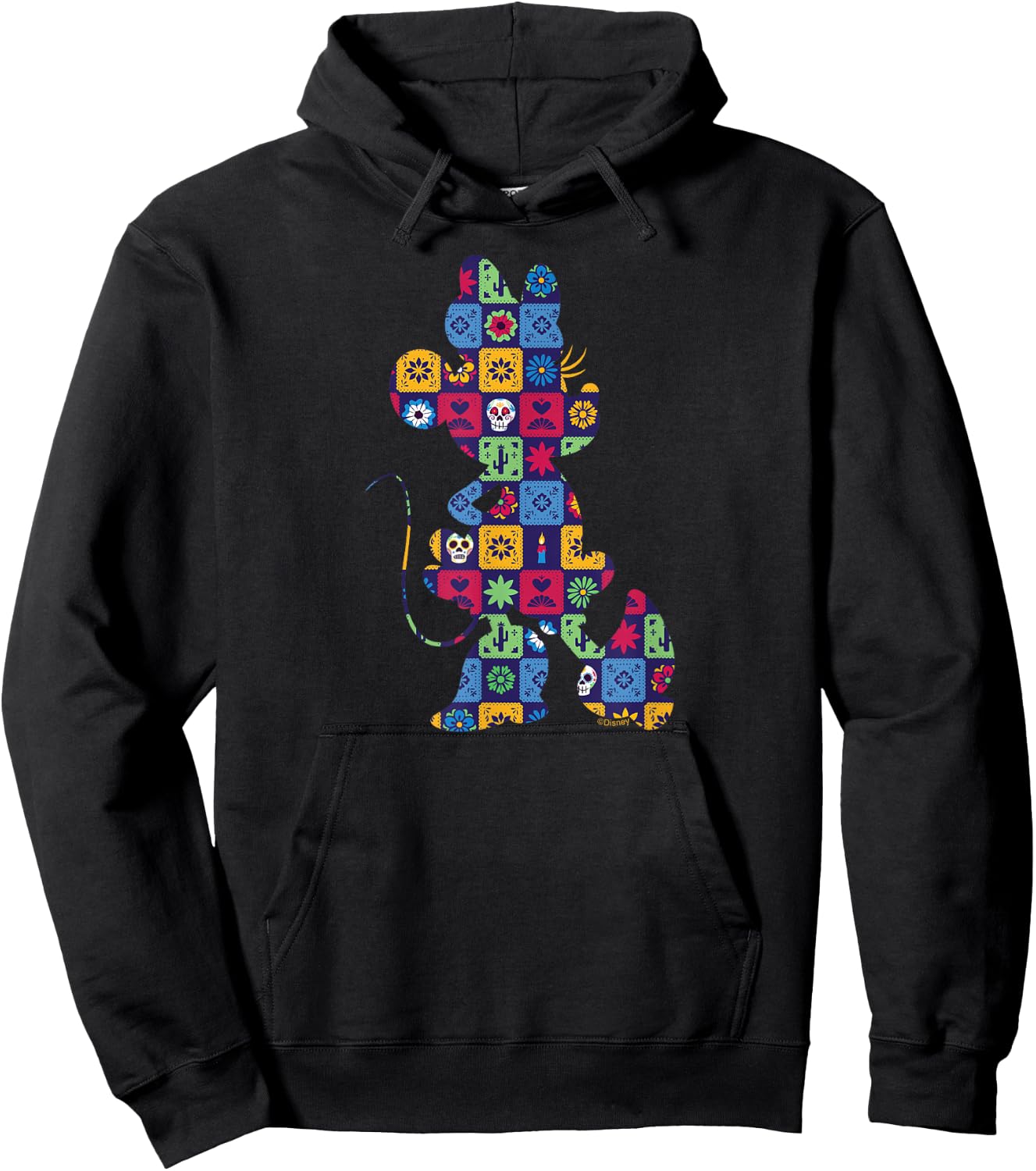 Disney Minnie Mouse Pose Día de los Muertos Day of the Dead Hoodie - Hoodie | Black