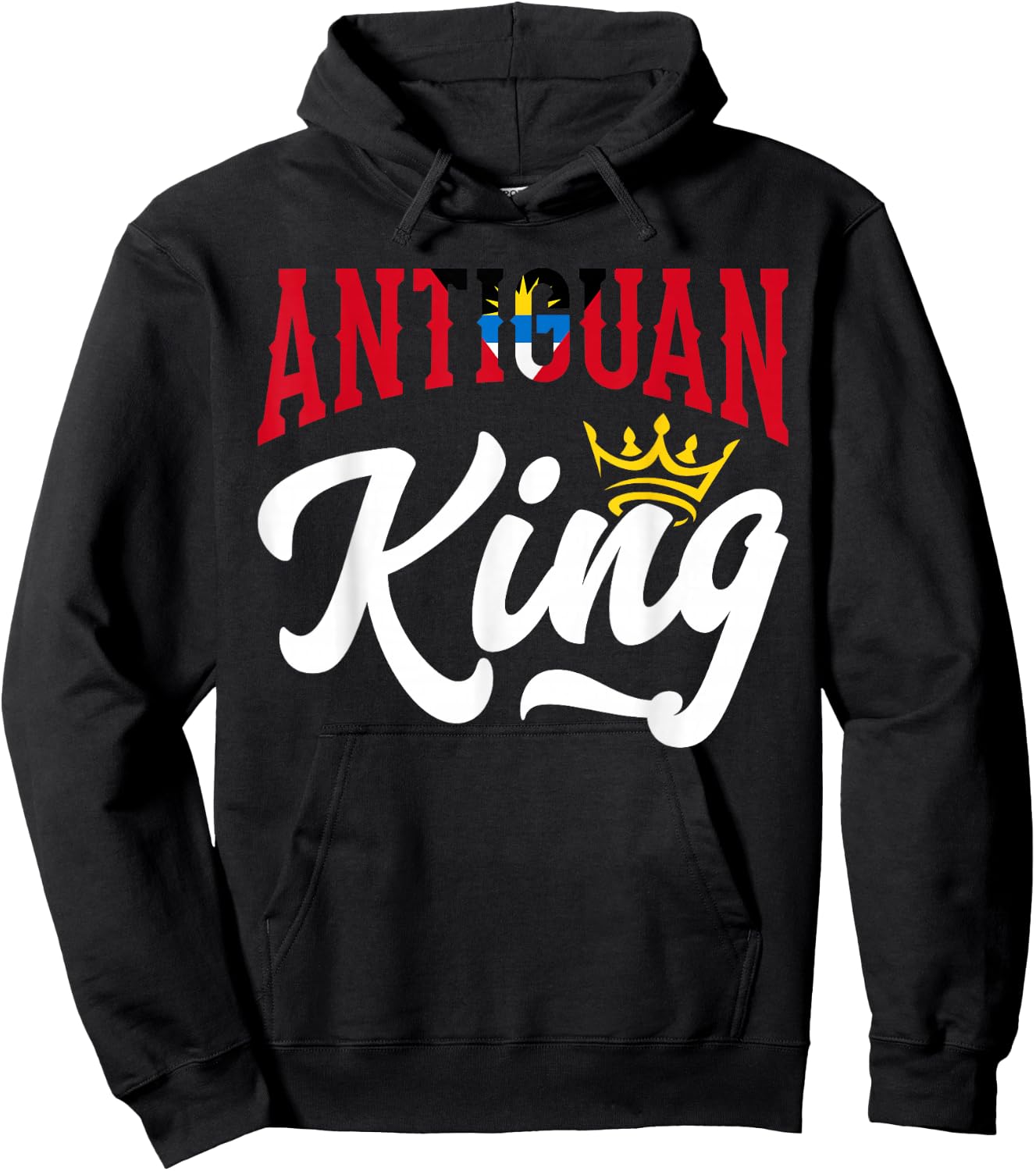 Antiguan King Antigua And Barbuda Flag Antiguan Hoodie - Hoodie | Black