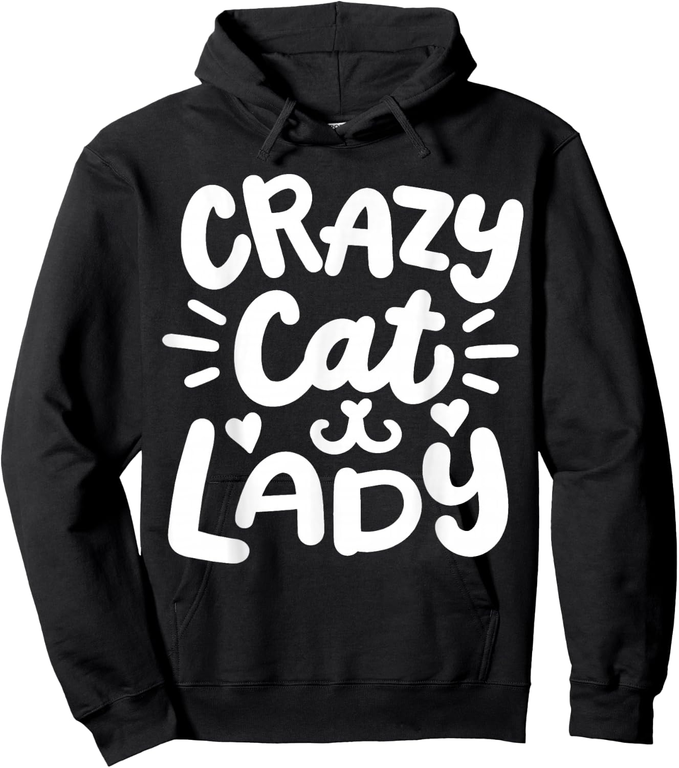 Crazy Cat Lady Hoodie - Hoodie | Black