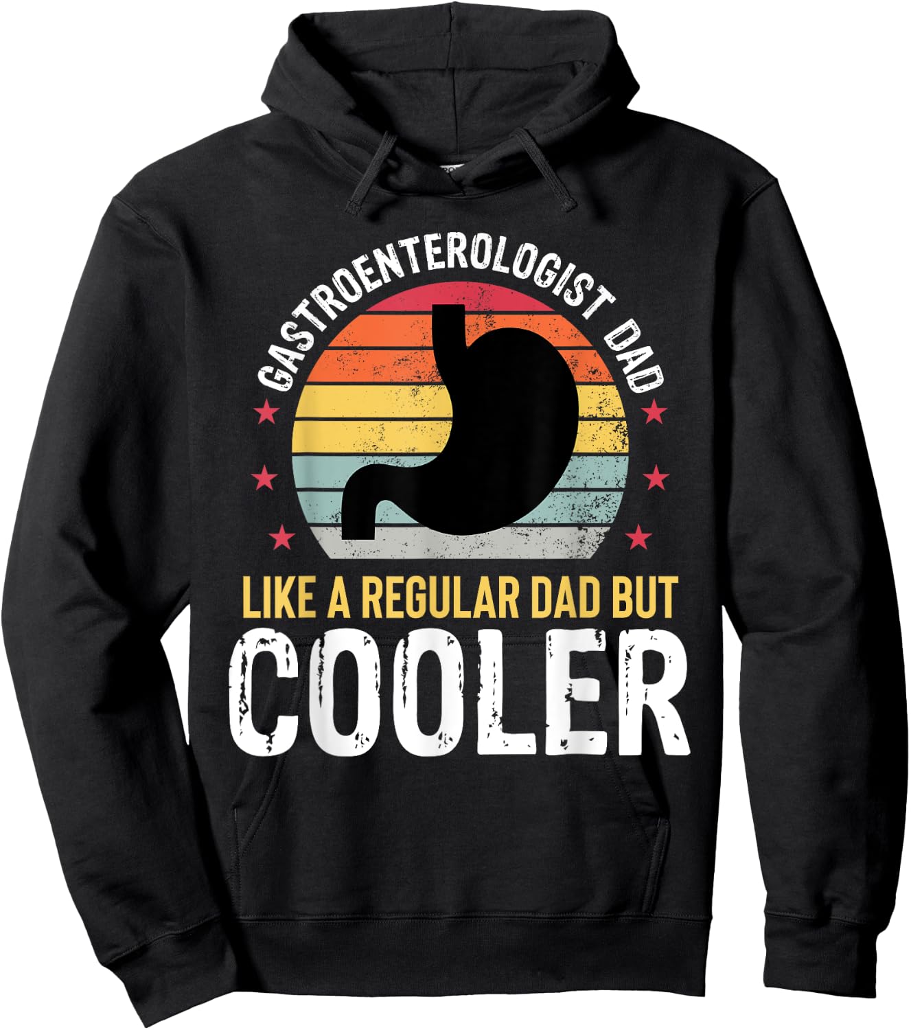 Gastroenterologist Dad Funny Gastro Fathers Day Father Hoodie - Hoodie | Black