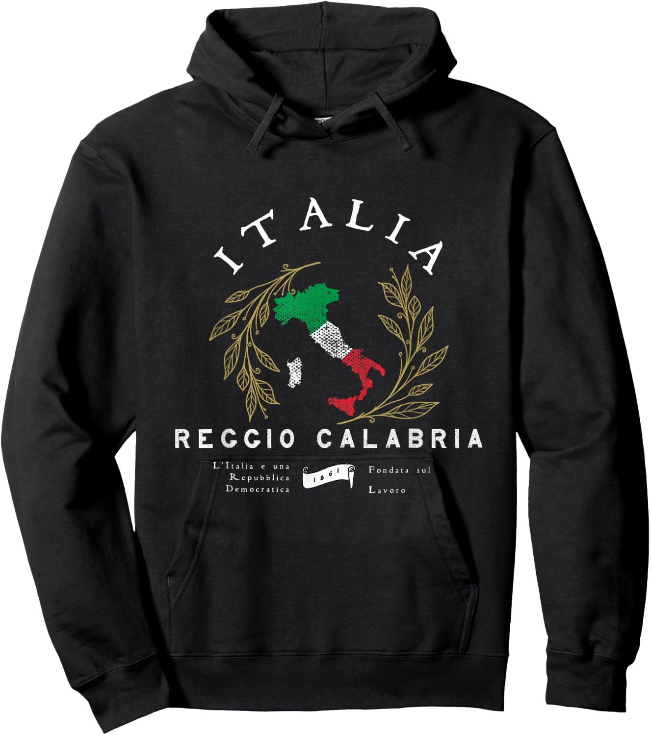 Reggio Calabria Italy Vacation Souvenir Hoodie - Hoodie | Black