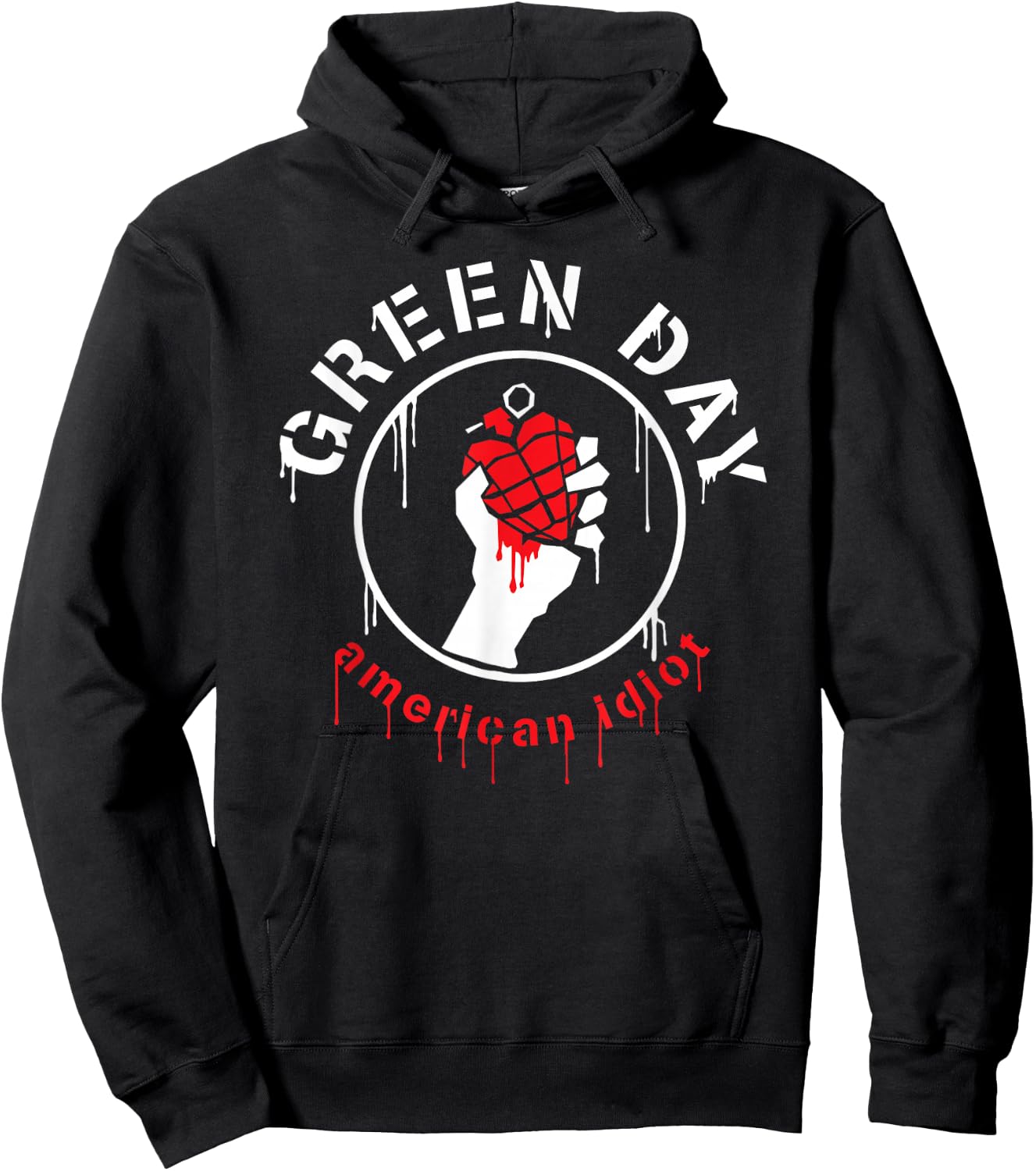 Green Day Drip American Hoodie - Hoodie | Black
