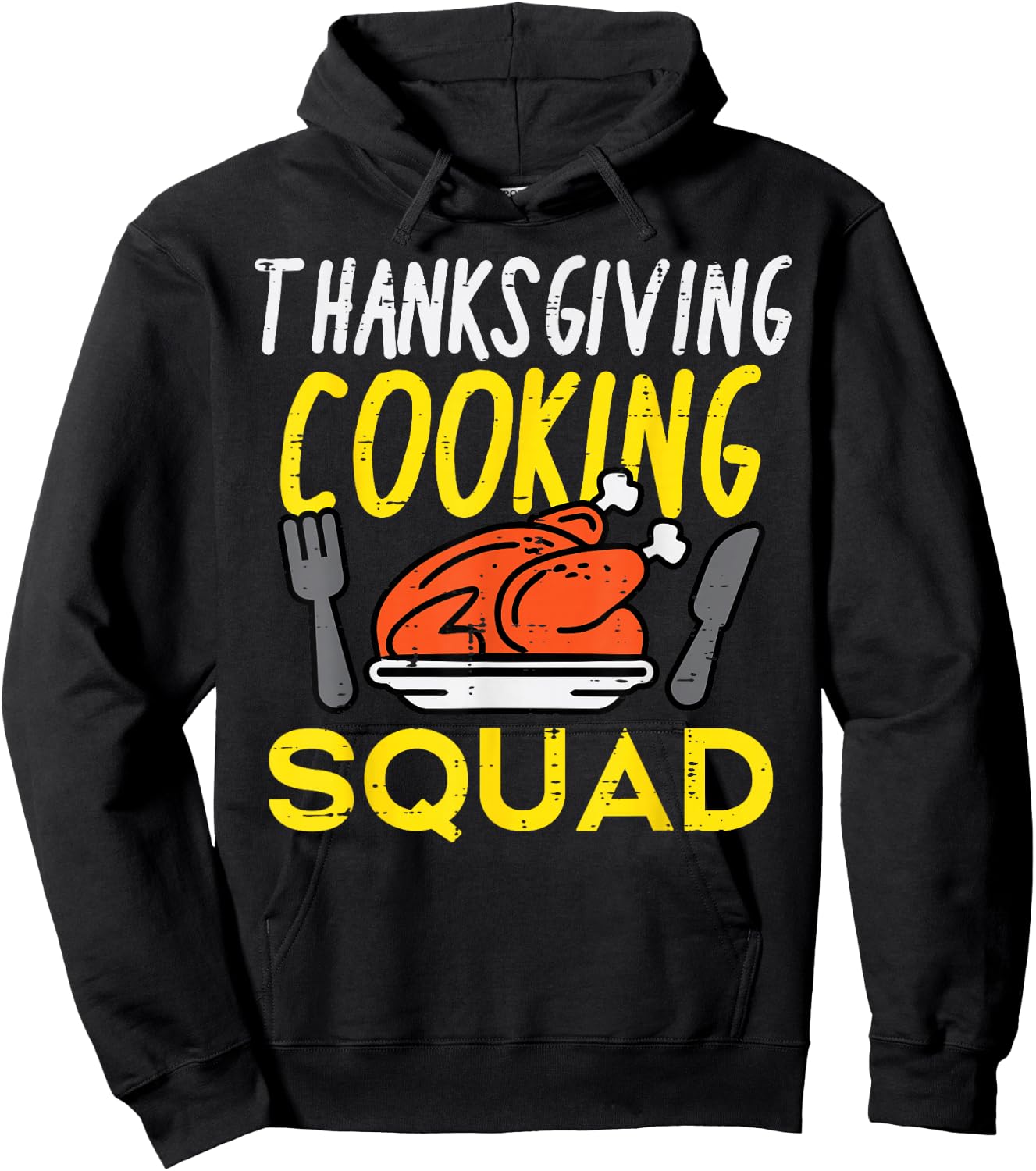 Thanksgiving Cooking Squad Turkey Day Team Men Women Kids Hoodie - Hoodie | Black