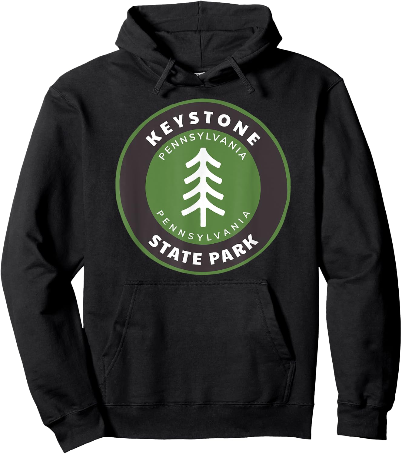 Keystone State Park Pennsylvania PA Vacation Souvenir Hoodie - Hoodie | Black