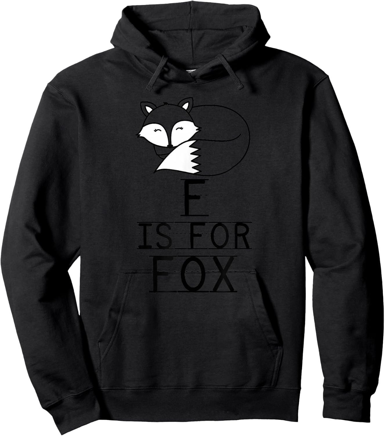 F Is For Fox Pre-K Kindergarten Teacher Student Saying Hoodie - Hoodie | Black