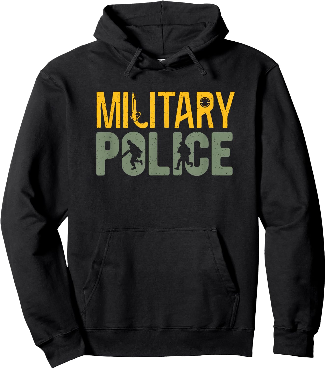 Military Police Law Enforcement Military Veteran Support Hoodie - Hoodie | Black