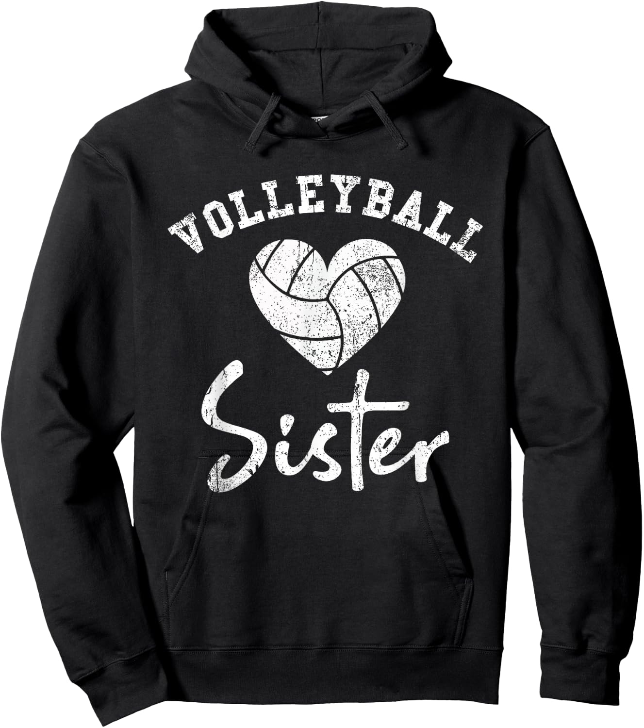 Volleyball Sister Hoodie - Hoodie | Black