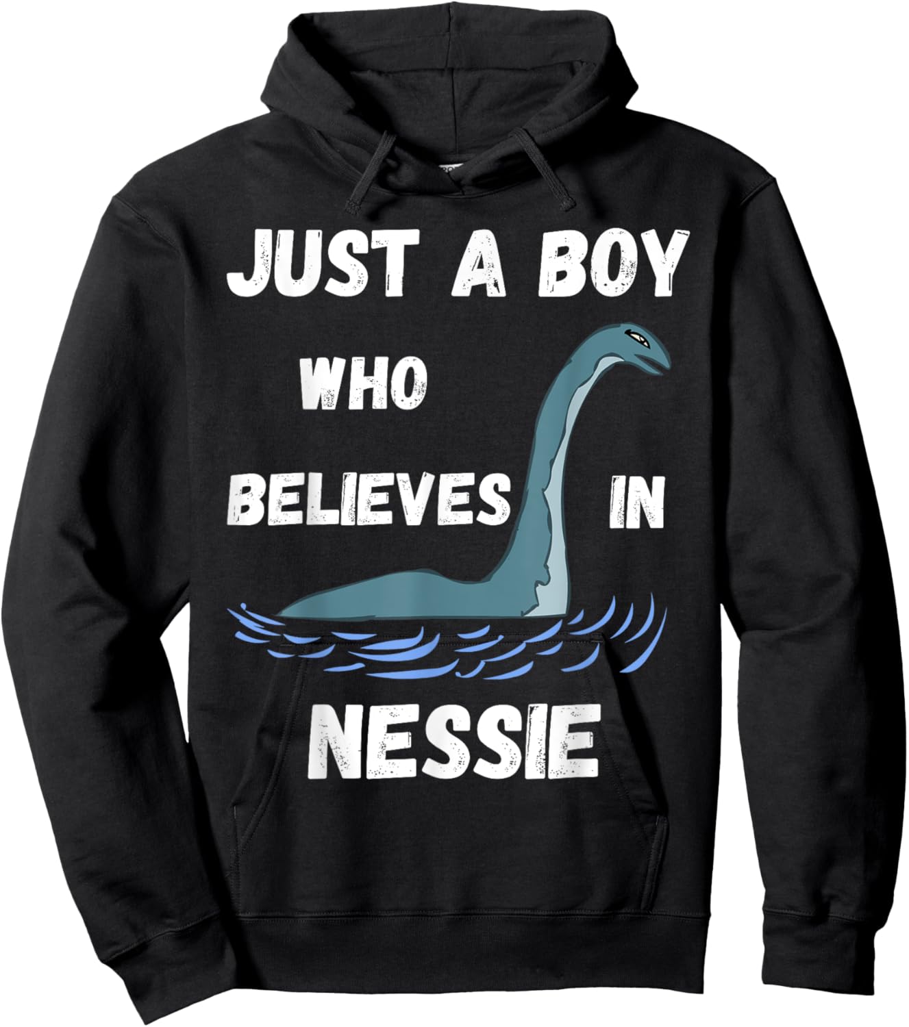 Just A Boy Who Believes In Nessie Loch Ness Boys Hoodie - Hoodie | Black