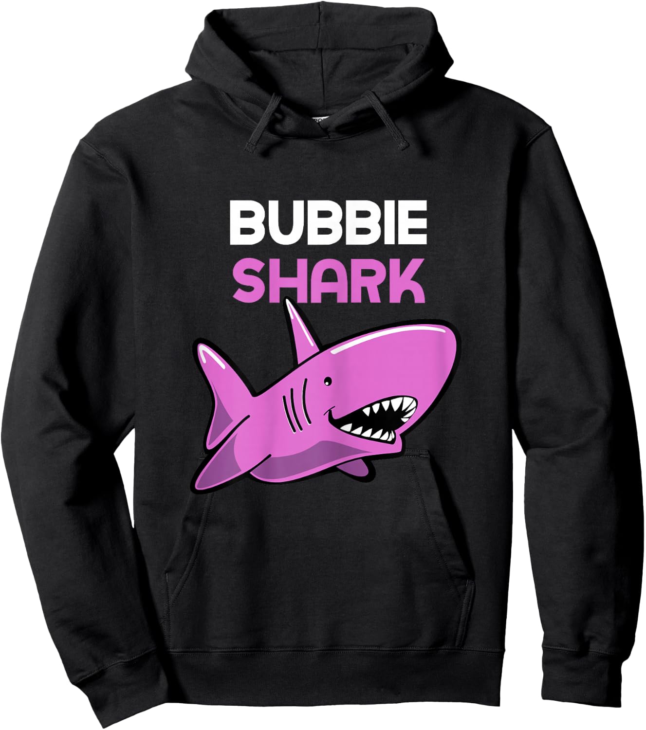 Bubbie Shark Funny Family Hoodie - Hoodie | Black