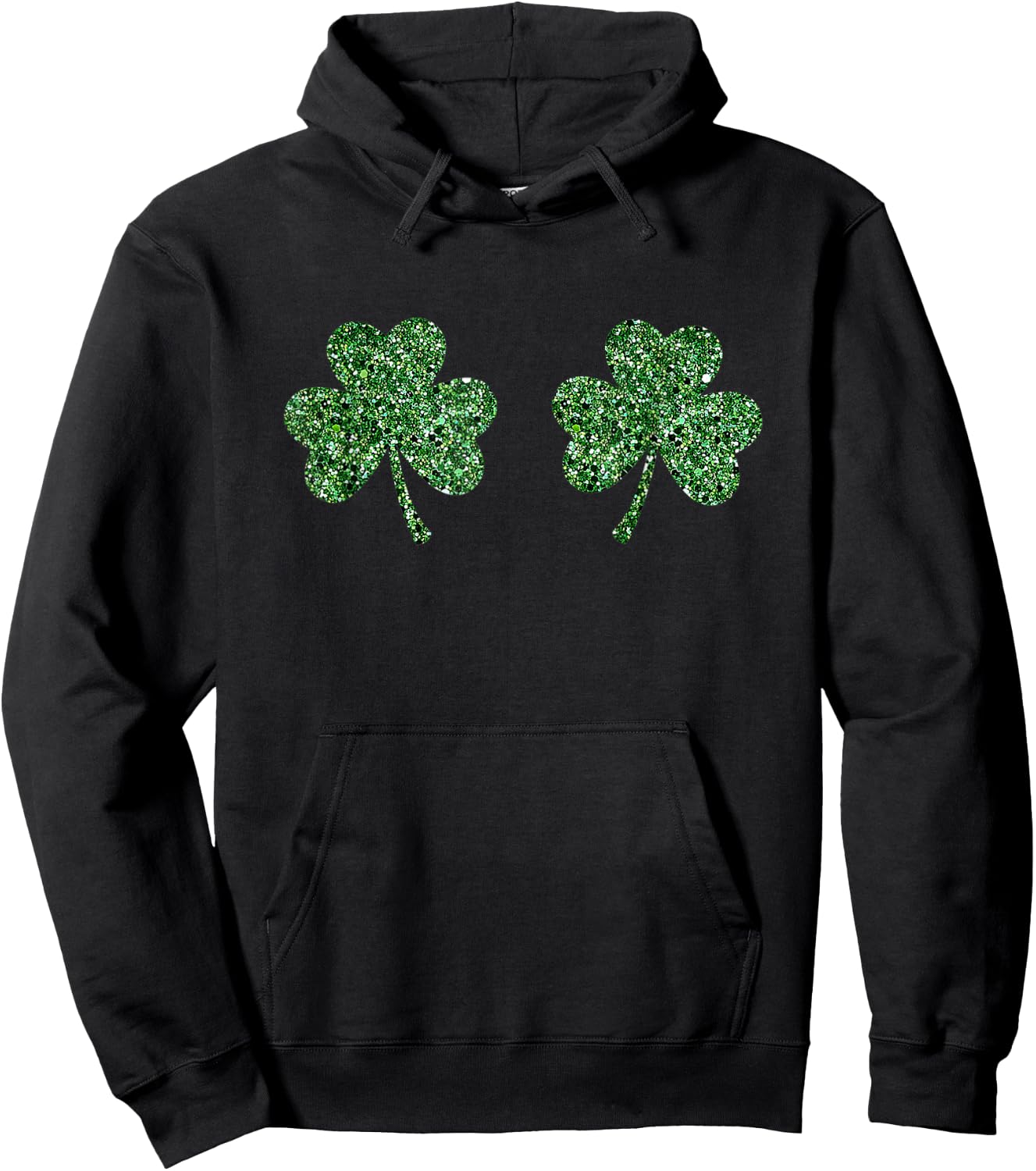 Shamrock Boobs Irish Boobies St Patricks Day Gifts Hoodie - Hoodie | Black