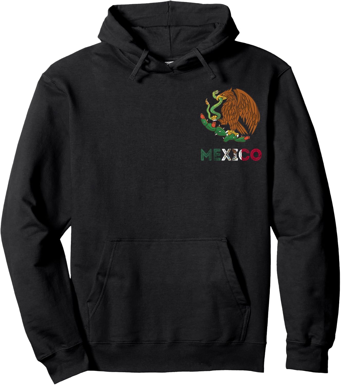 Mexico Eagle Emblem Mexican Flag Mexican Pride Cinco De Mayo Hoodie - Hoodie | Black