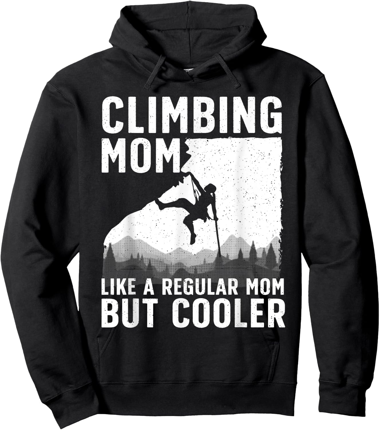 Cool Rock Climbing Mom Indoor Mountain Climbers Hoodie - Hoodie | Black