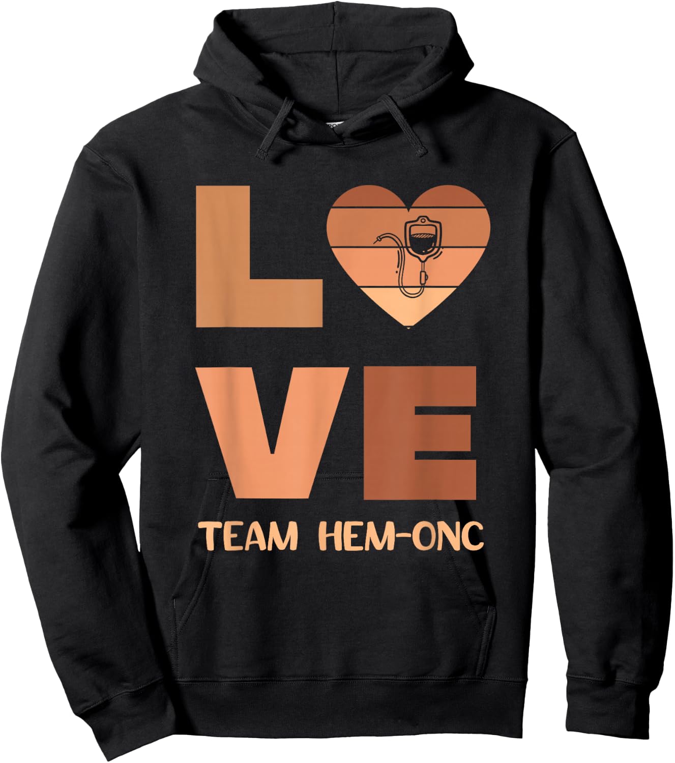 Hematology Oncology Team Black History Nurse Cancer Tech CNA Hoodie - Hoodie | Black