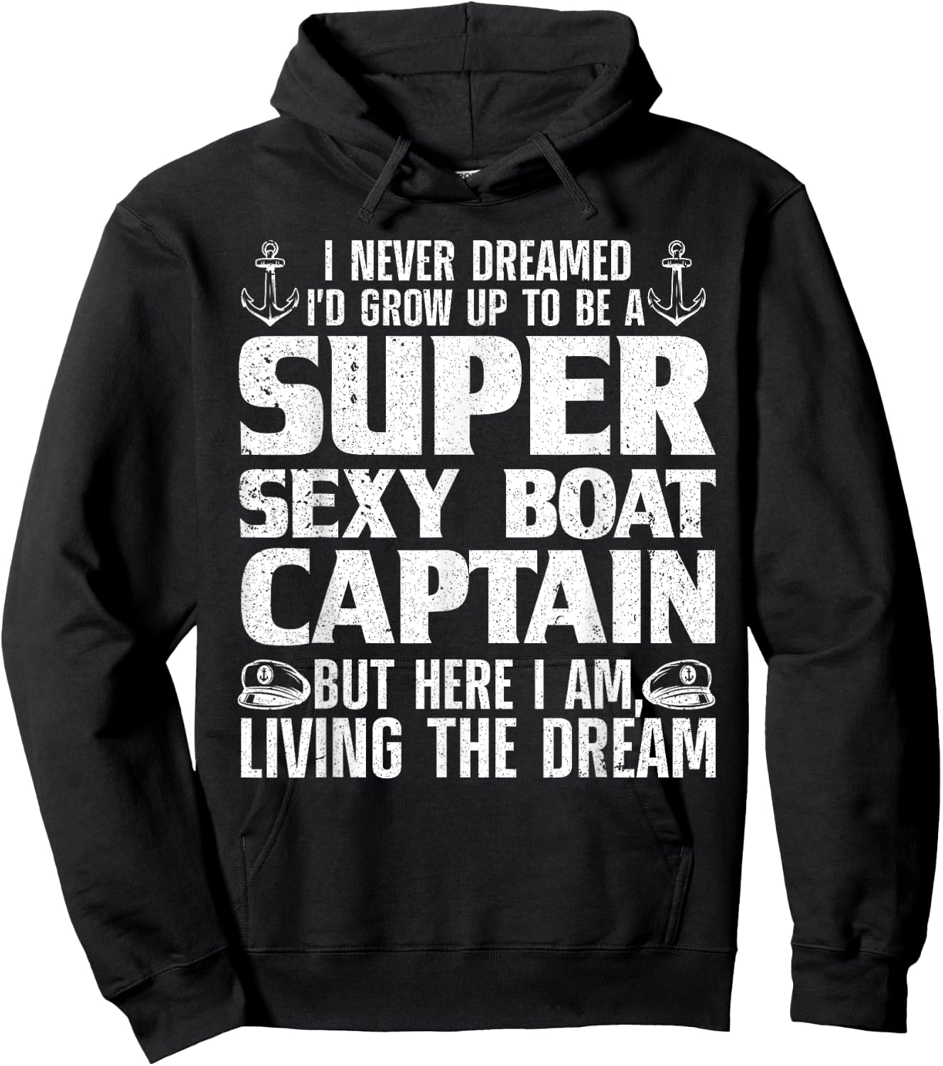 Funny Boat Captain Design Women Boating Boat Captain Small Hoodie - Hoodie | Black