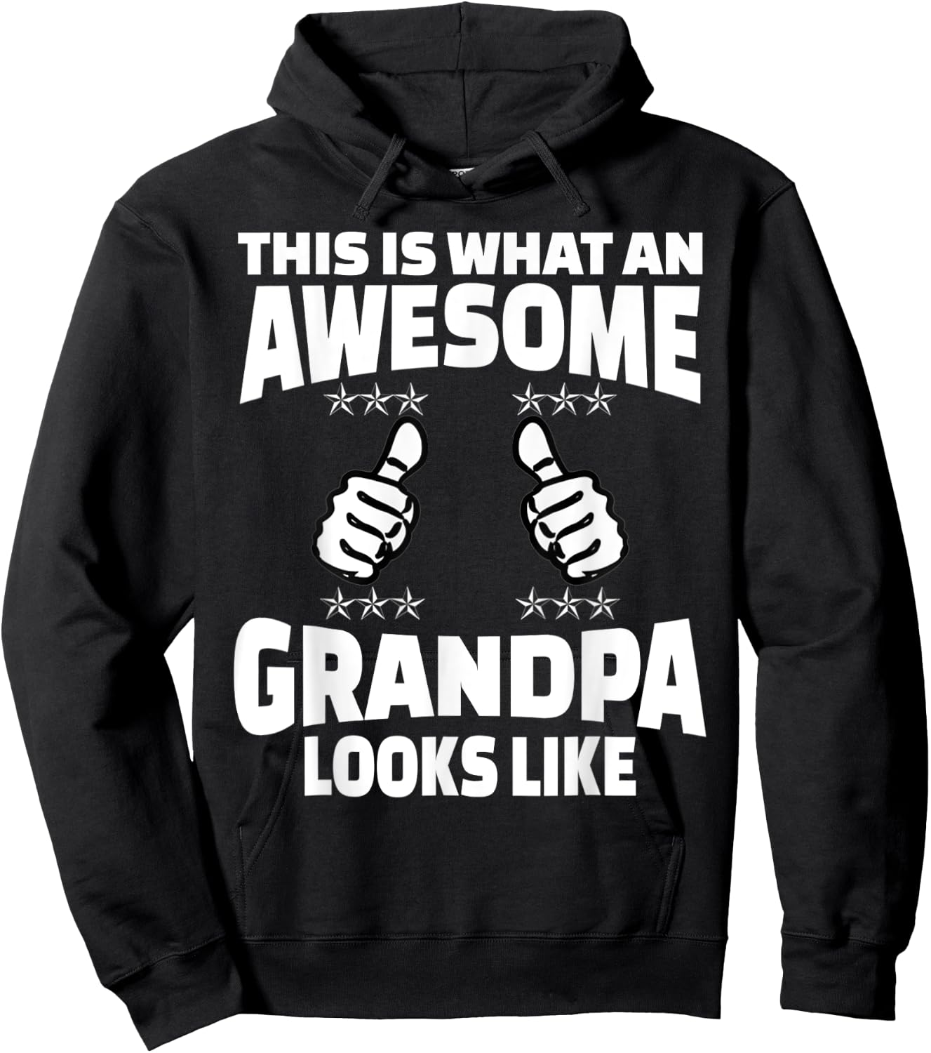 Funny Grandpa Shirts for First Time Grandparents Hoodie - Hoodie | Black