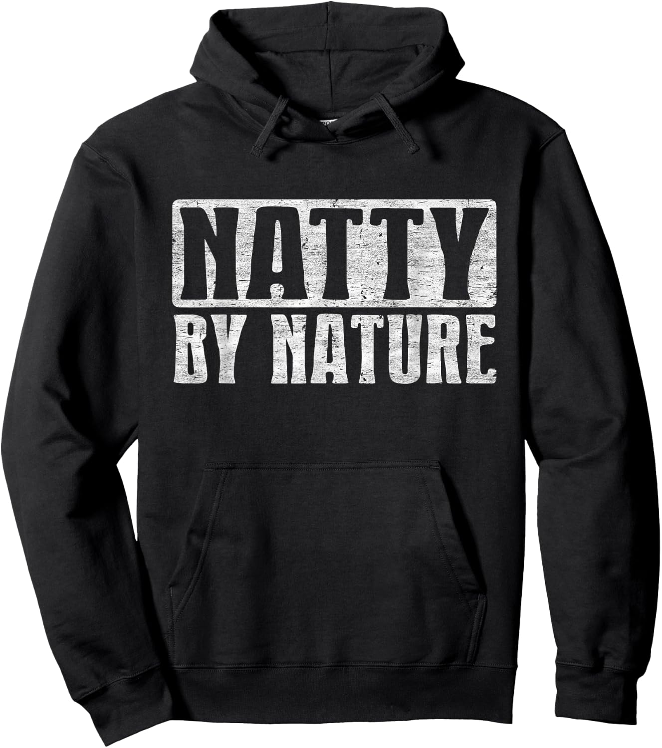 Natty by Nature, Natural Body Funny Bodybuilding Quotes Hoodie - Hoodie | Black