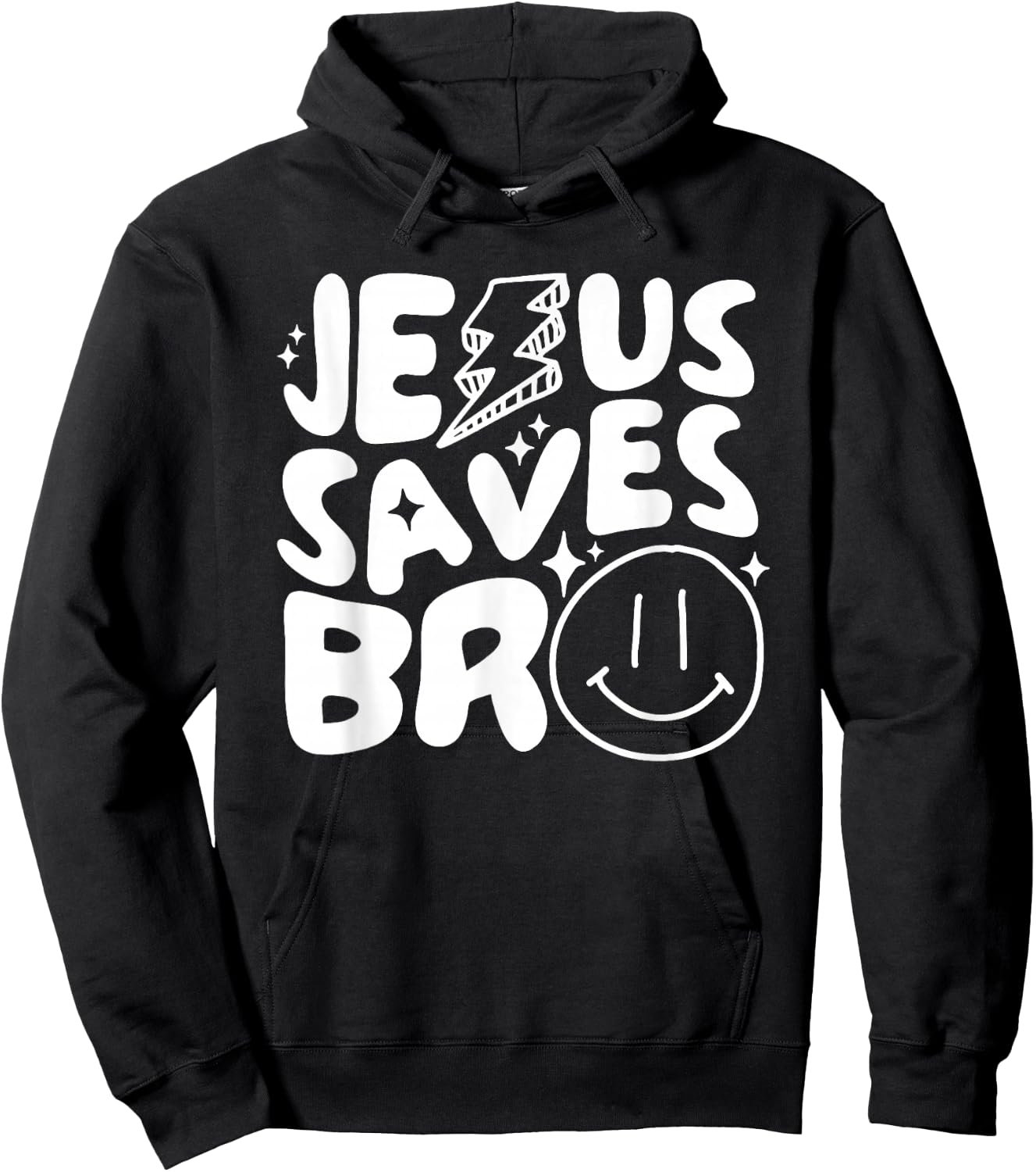 Jesus Saves Bro Kids Religious Hoodie - Hoodie | Black