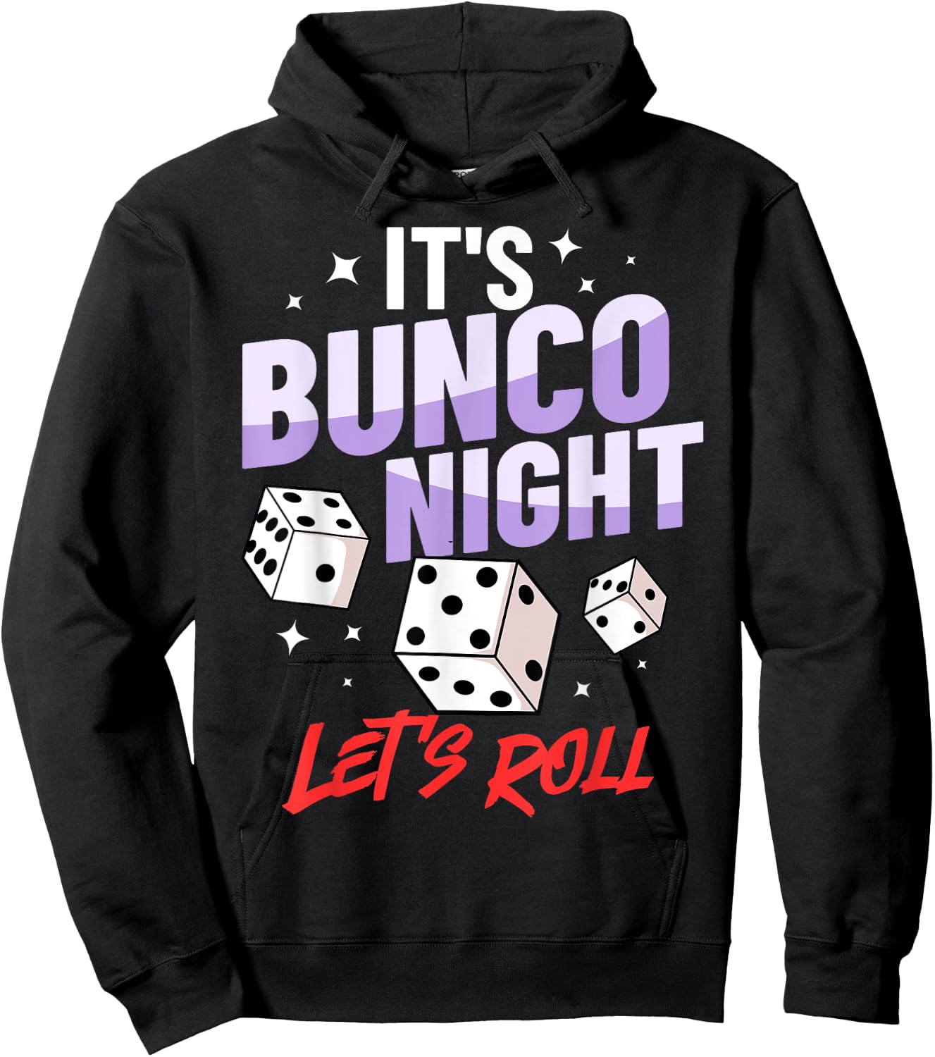 Bunco Dice Game Rules Night Party Hoodie - Hoodie | Black