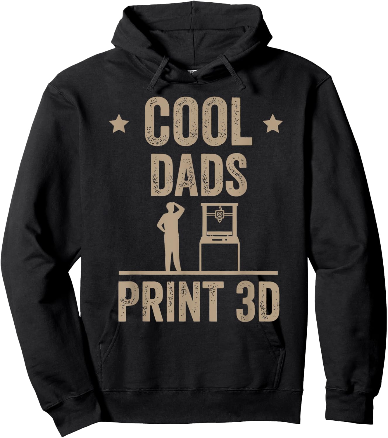 Cool Dads Print 3D Funny 3D Printer For Dad Hoodie - Hoodie | Black