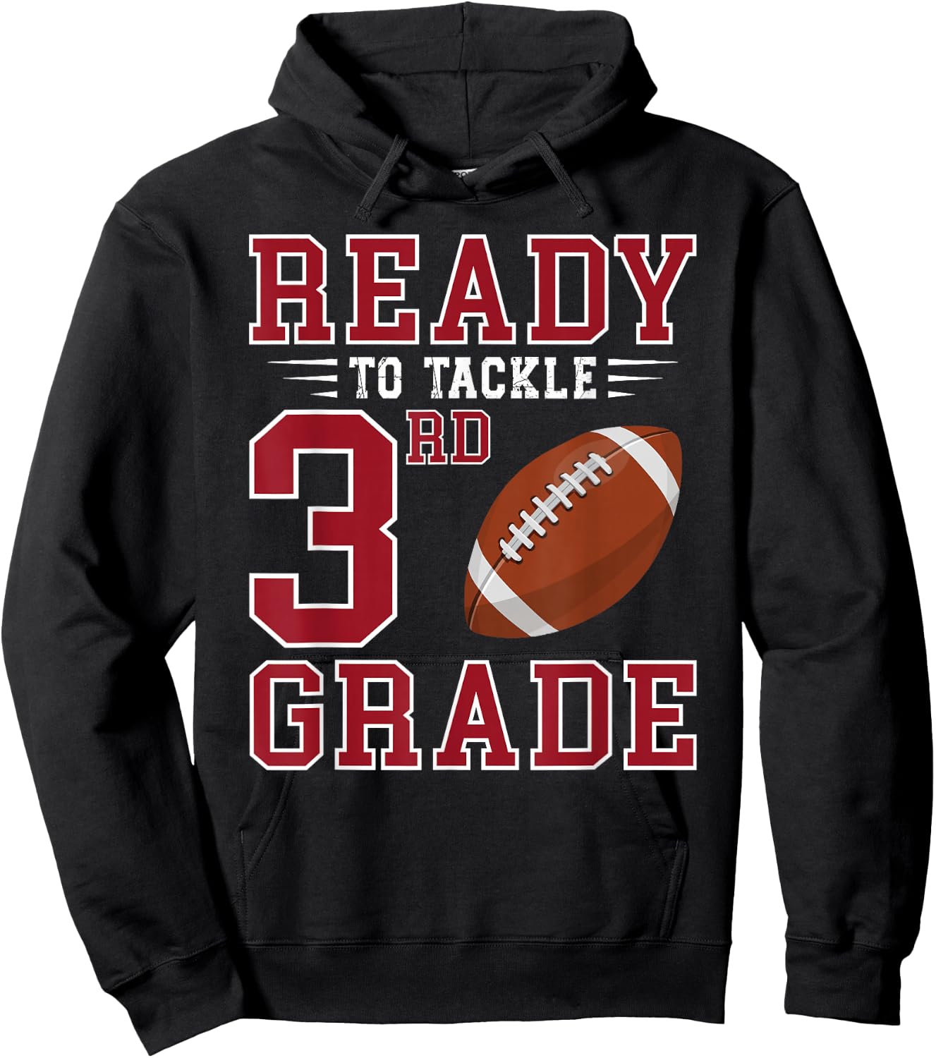 Ready to Tackle 3rd Grade Back to School First Day of School Hoodie - Hoodie | Black