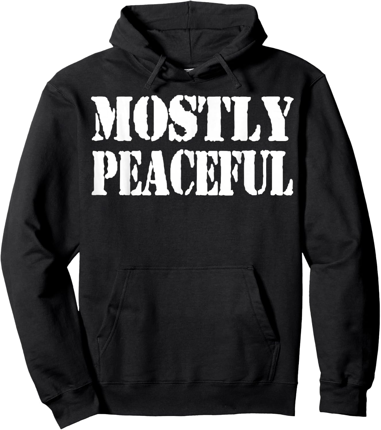 Mostly Peaceful Hoodie - Hoodie | Black